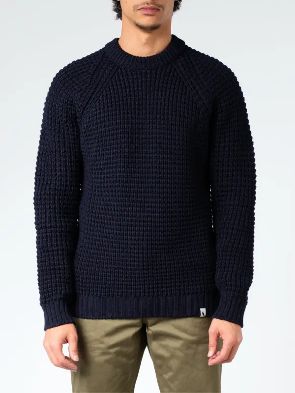 Waffle Crew Neck Jumper sold by gravitypope