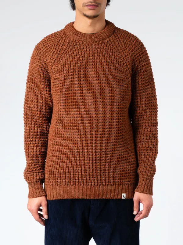Waffle Crew Neck Jumper sold by gravitypope