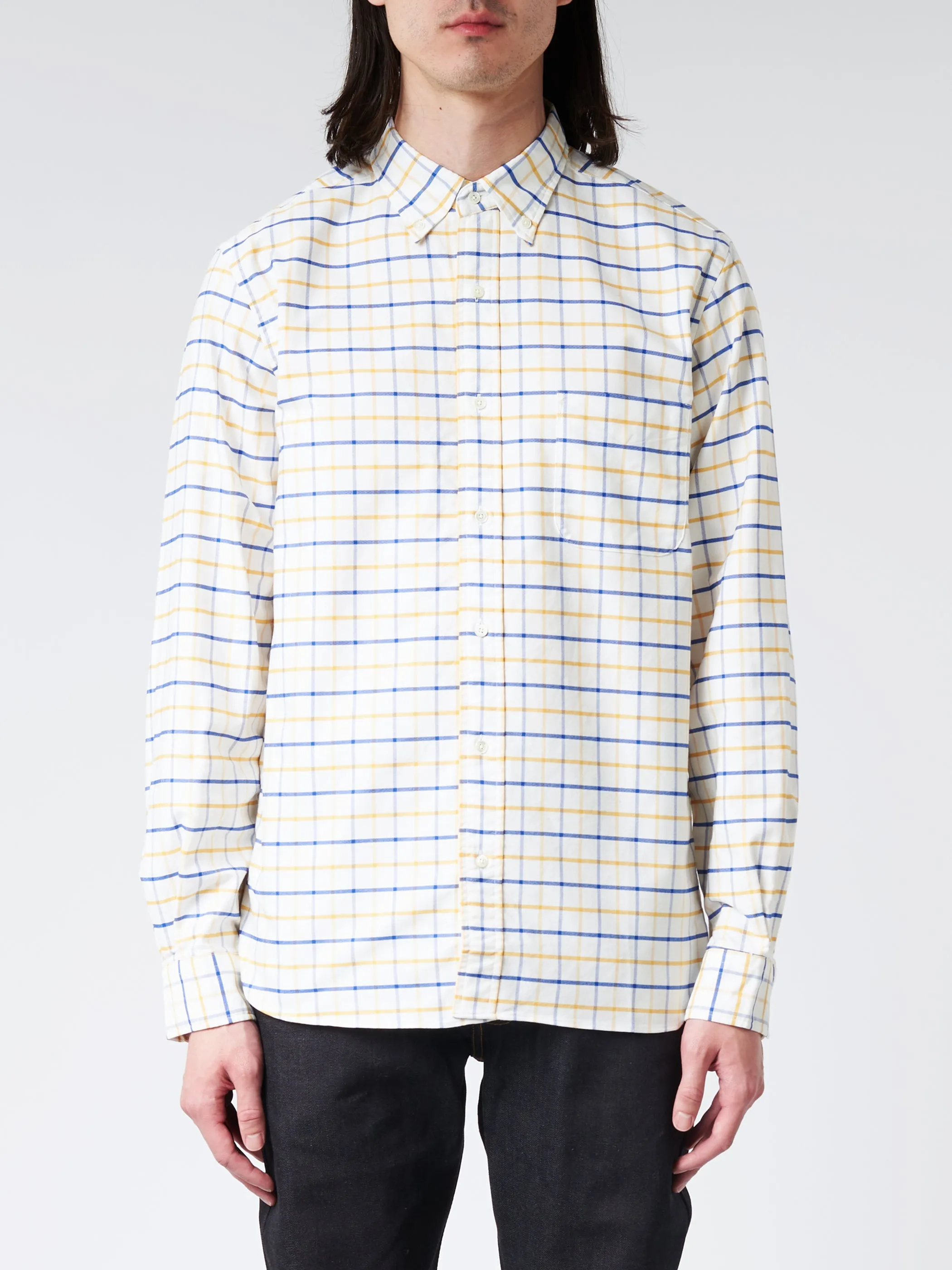Stretch Oxford Tattersall Button Down Shirt sold by gravitypope