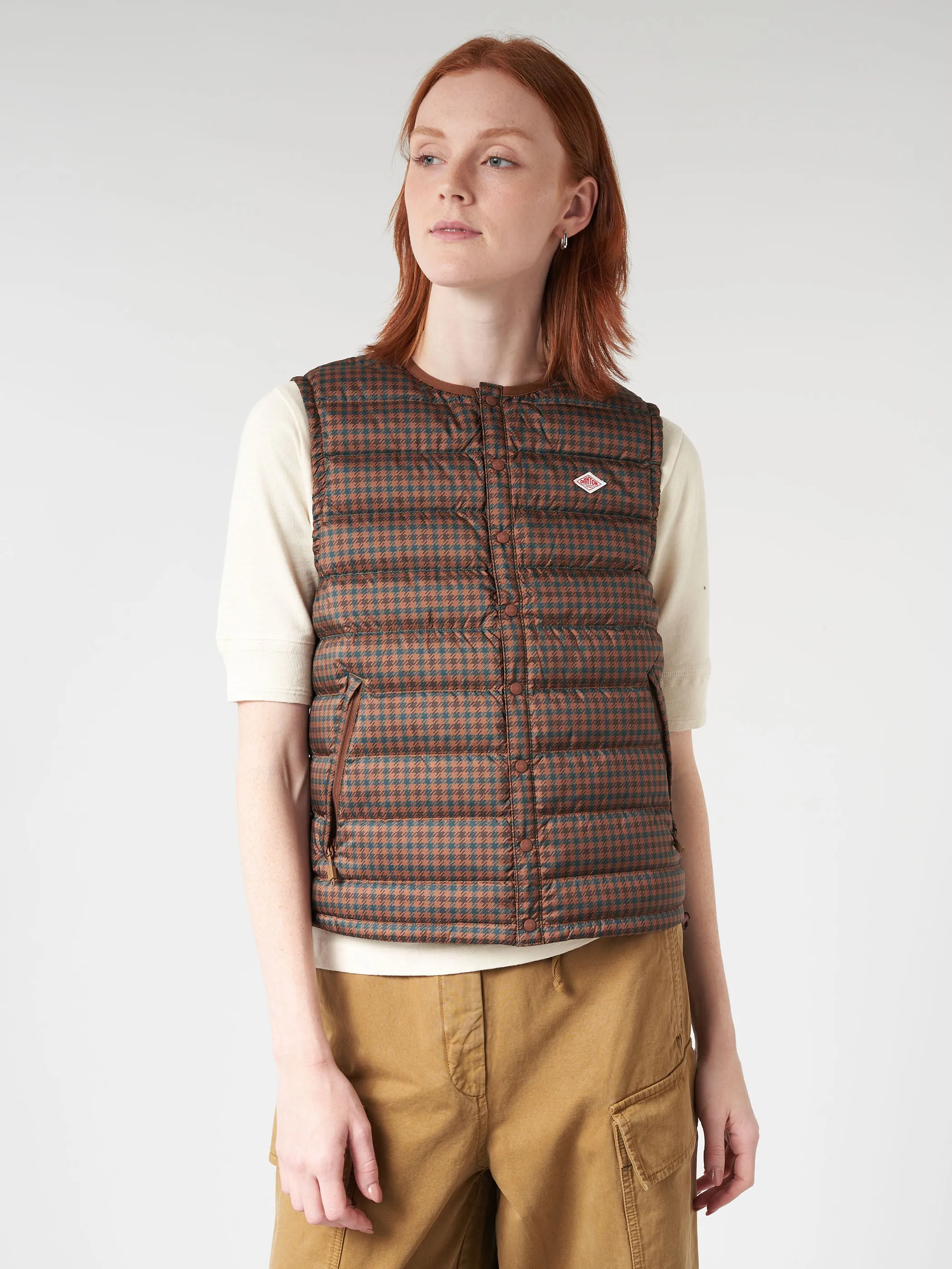 Women's Inner Down Crewneck Vest sold by gravitypope product image thumbnail 4
