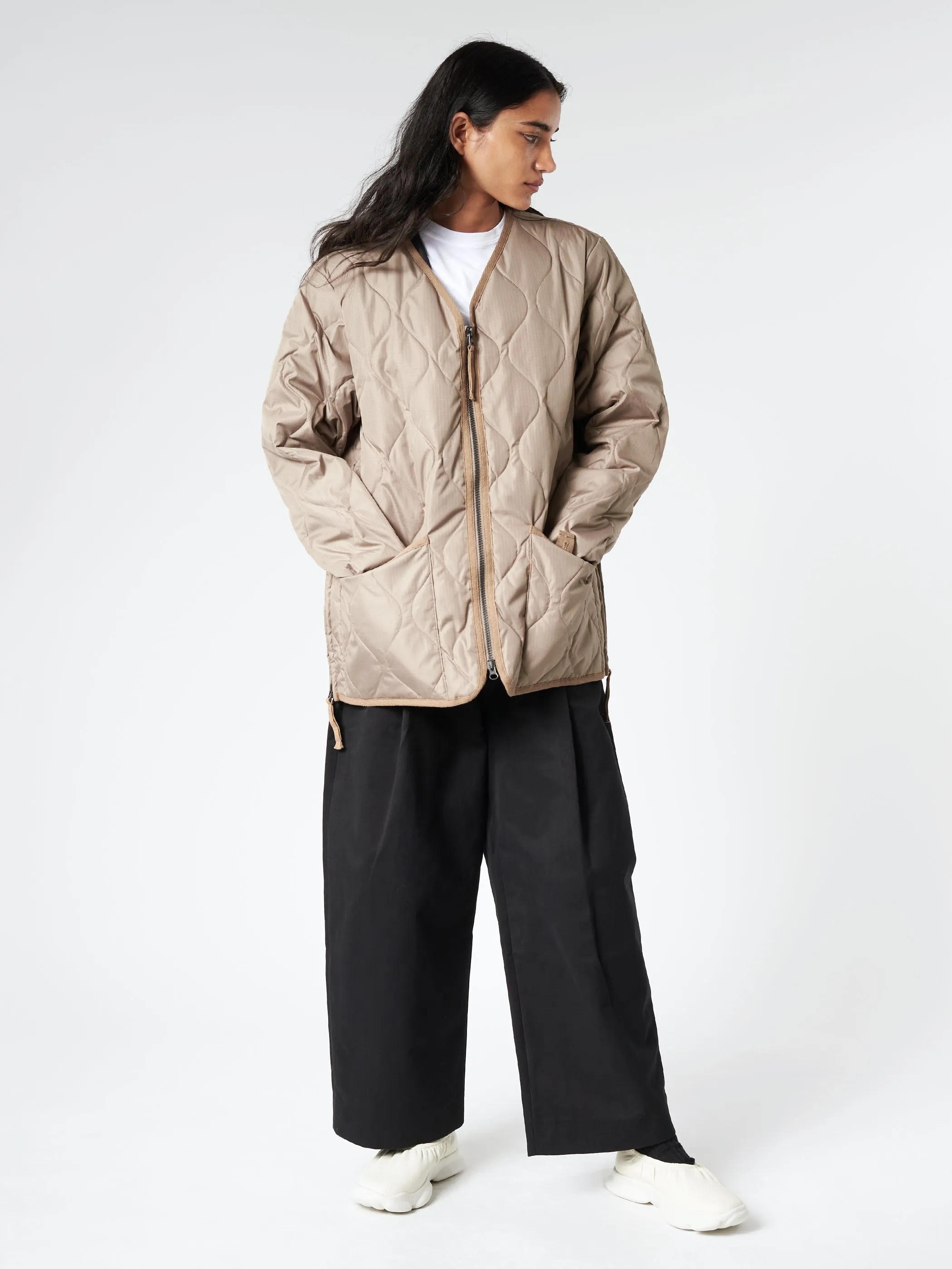 Military Zip V-Neck Down Jacket sold by gravitypope product image thumbnail 2