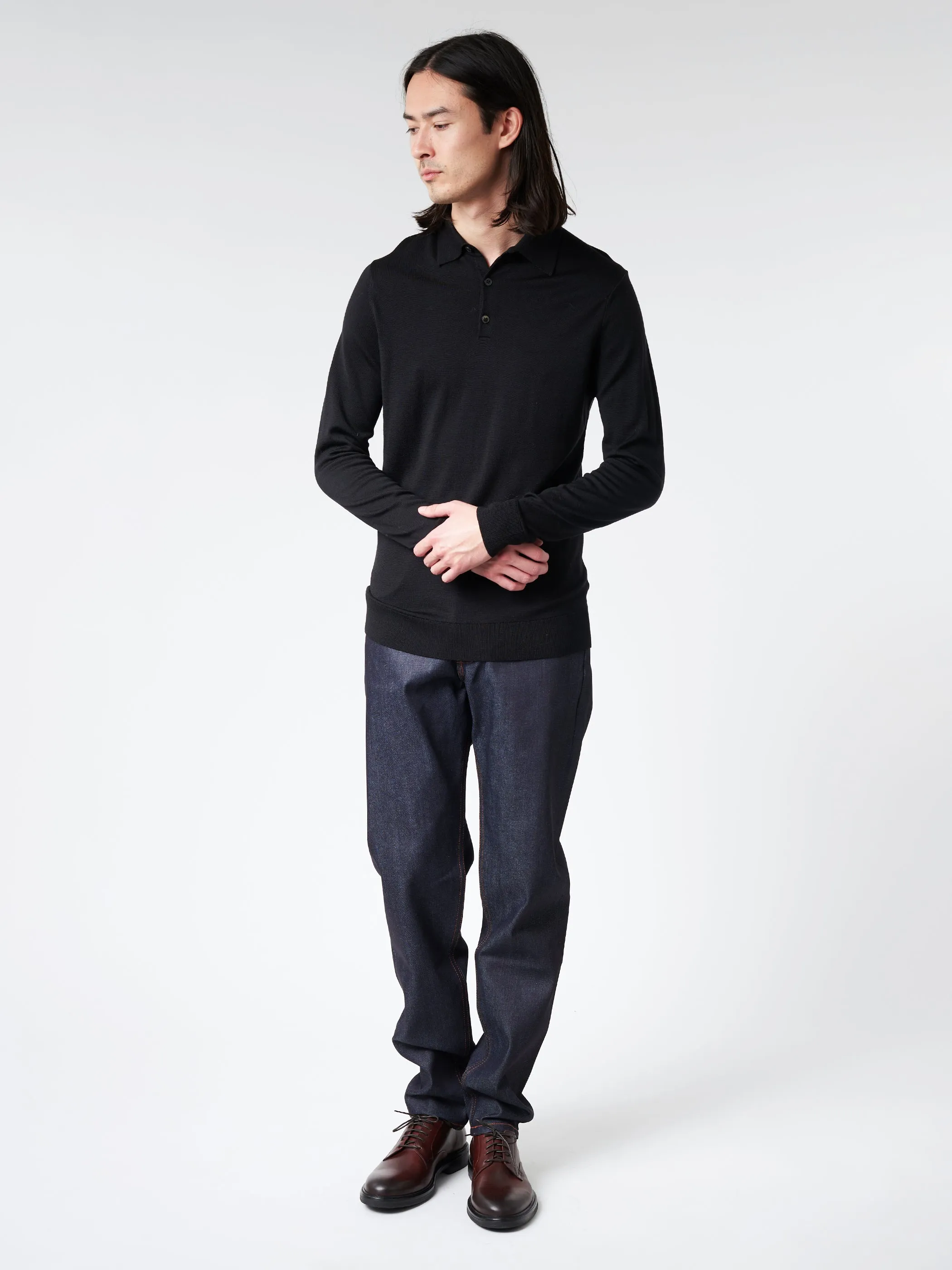 Extra-Fine Merino Polo Shirt sold by gravitypope product image thumbnail 2