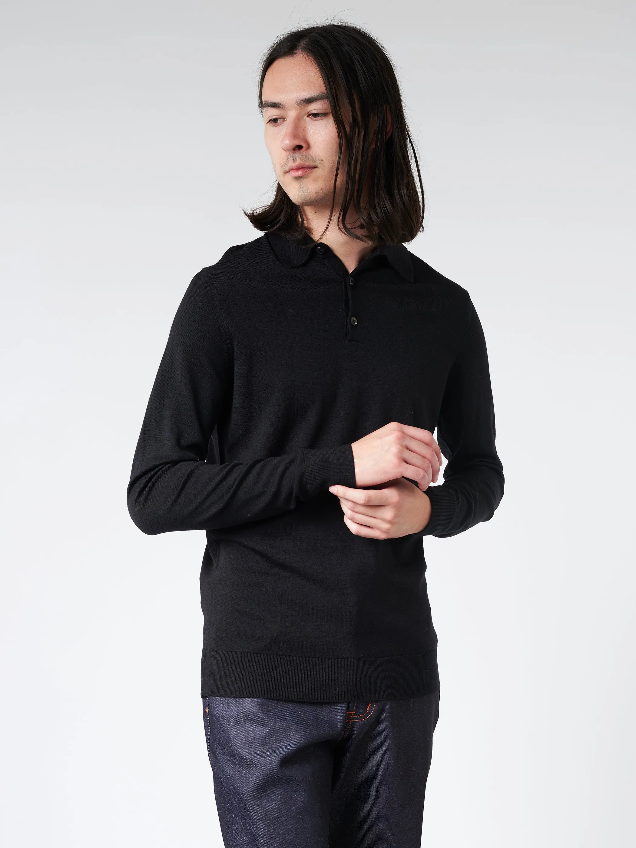 Extra-Fine Merino Polo Shirt sold by gravitypope product image thumbnail 4