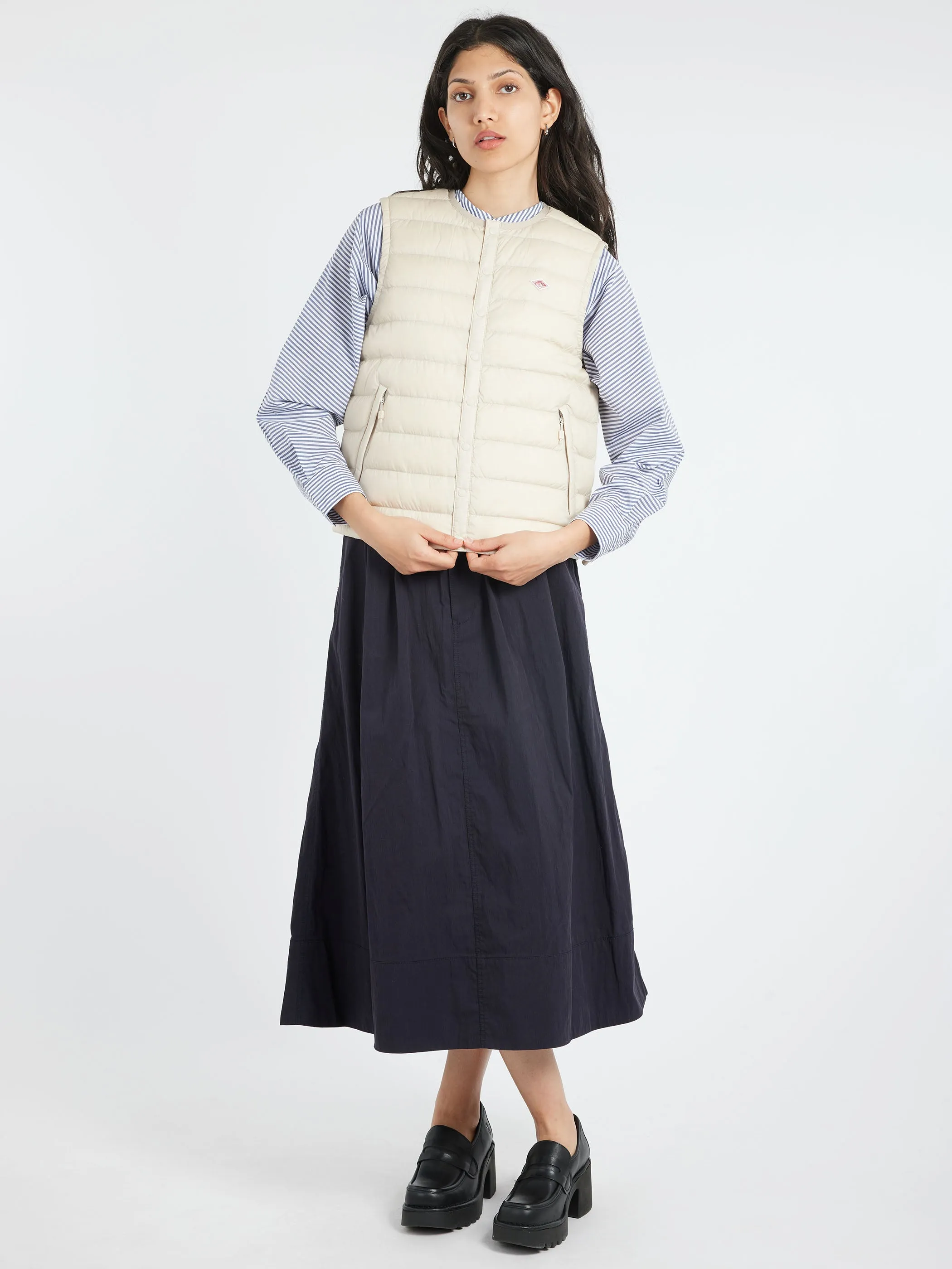 Women's Inner Down Crewneck Vest sold by gravitypope product image thumbnail 2