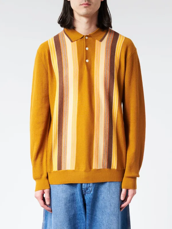 Knit Striped Polo Shirt sold by gravitypope