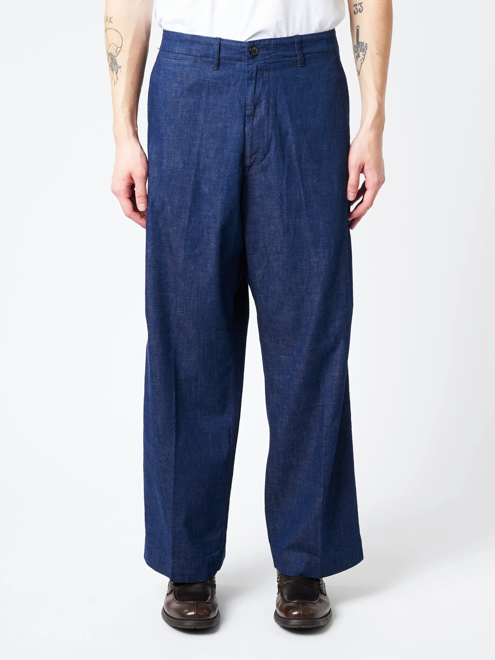 8oz Denim Mil Trouser sold by gravitypope