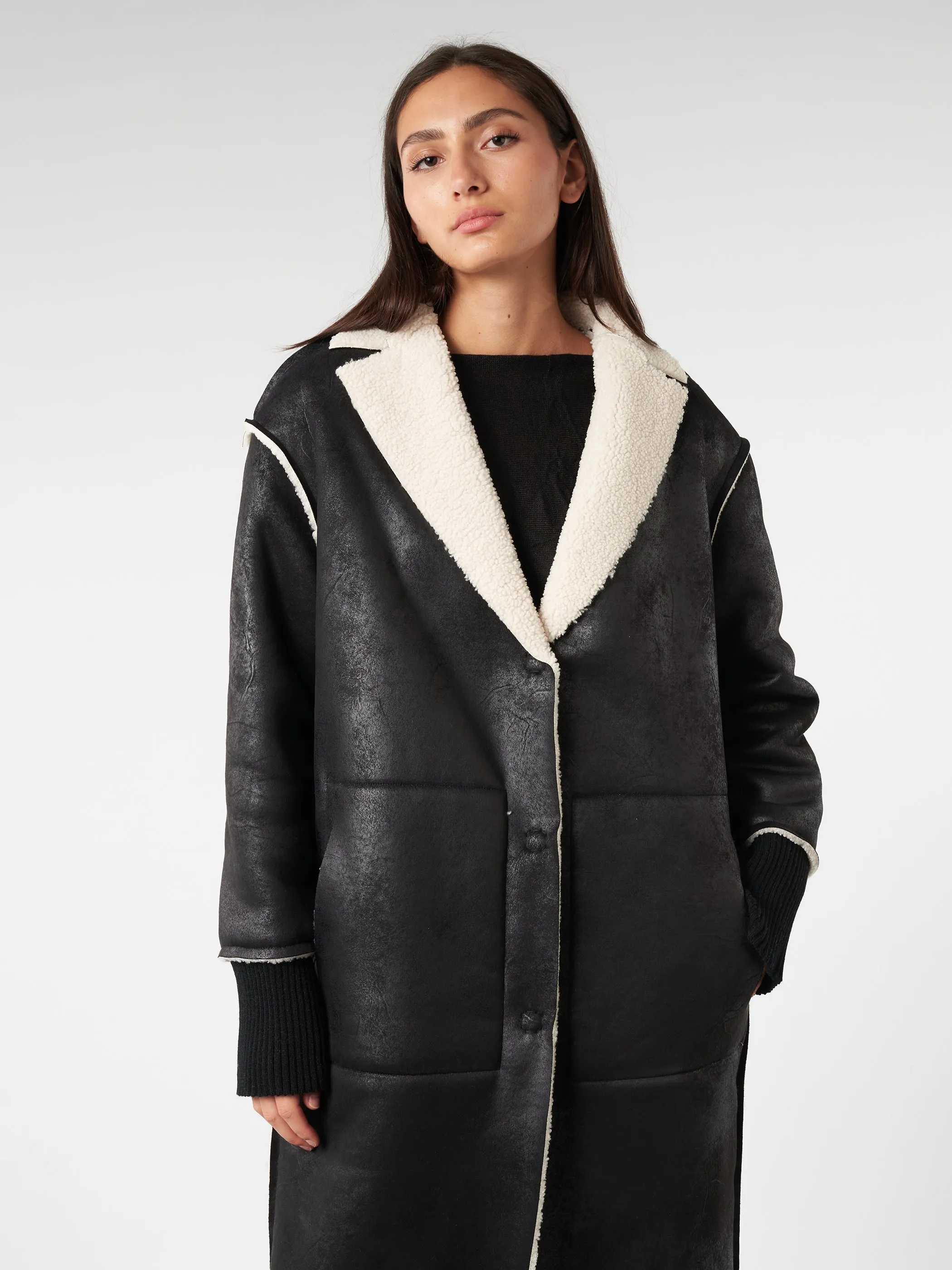 Eco-Shearling Coat sold by gravitypope product image thumbnail 4