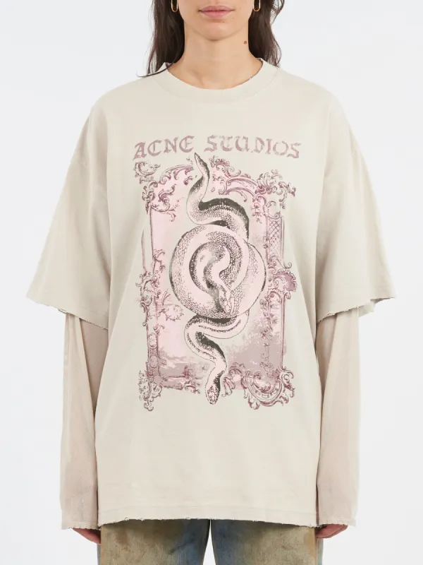 Layered Print T-Shirt made by Acne Studios