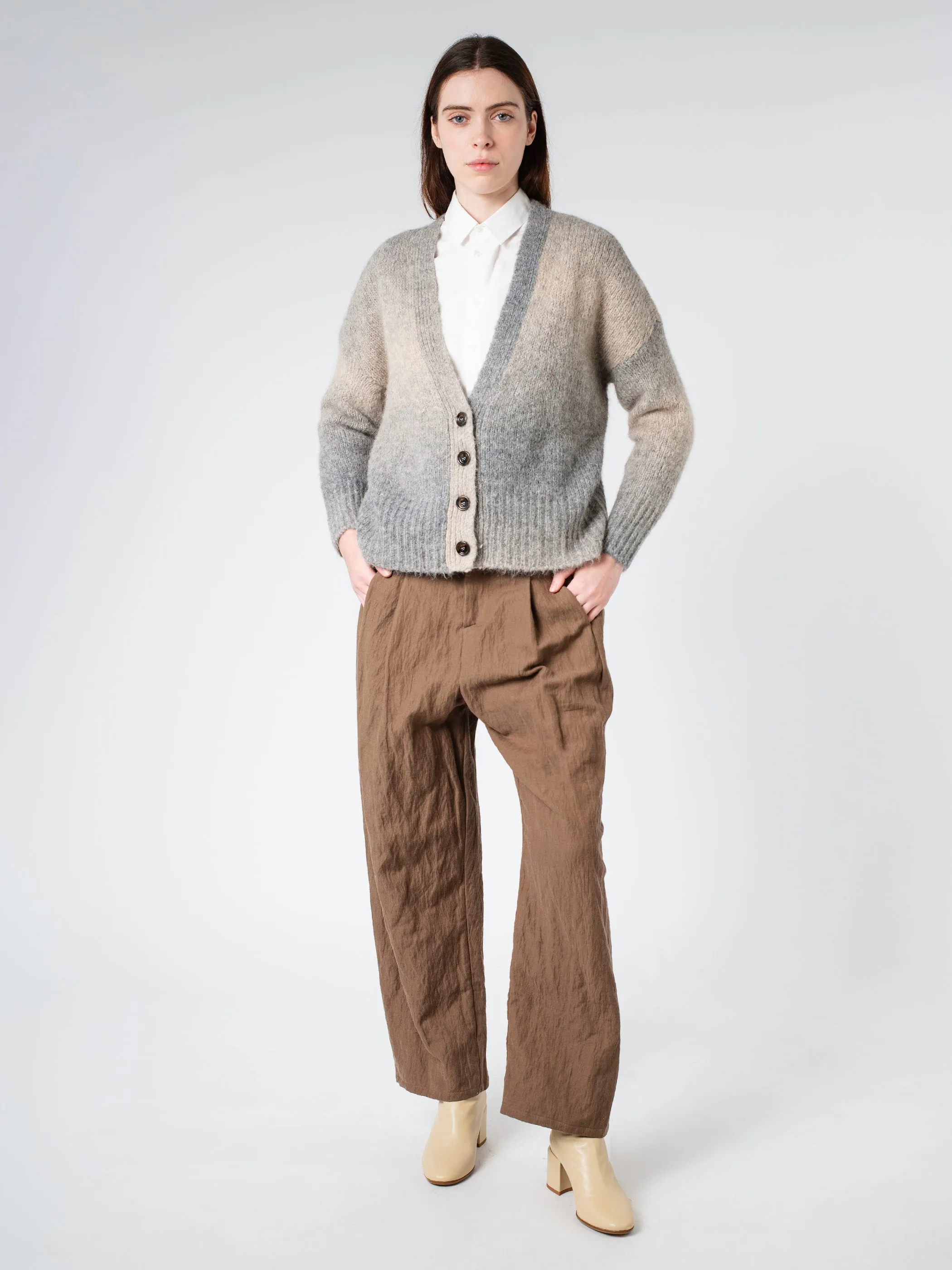 Gradient-Effect Alpaca Cardigan sold by gravitypope product image thumbnail 2