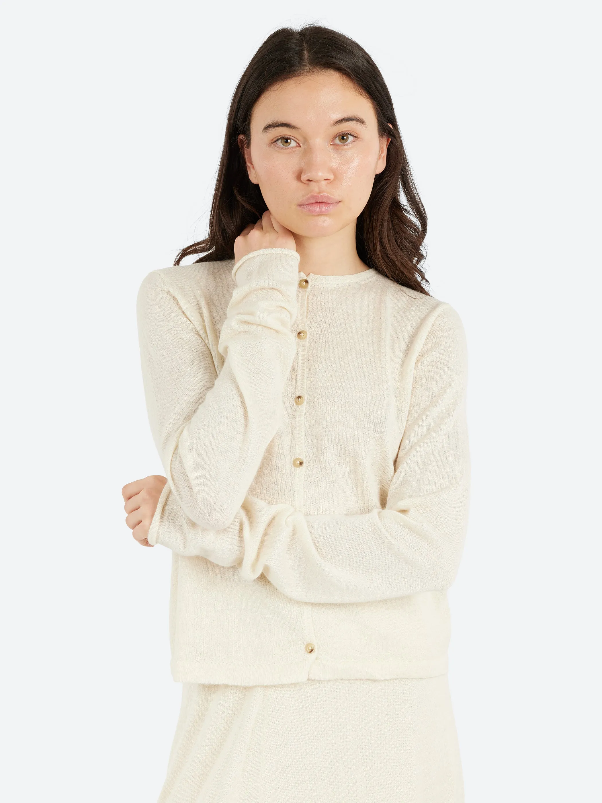 Super Fine Crewneck Cardigan sold by gravitypope product image thumbnail 4