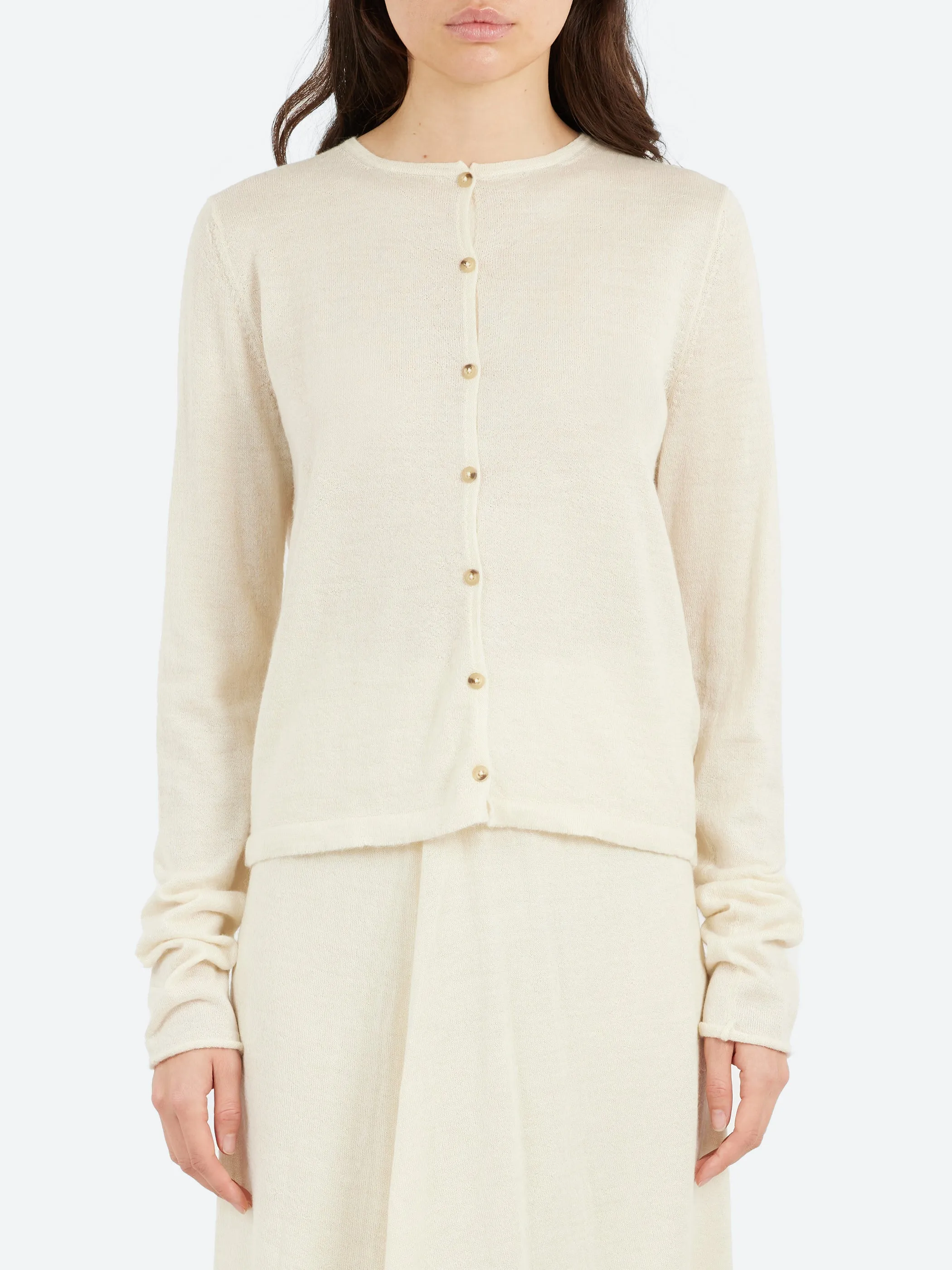 Super Fine Crewneck Cardigan sold by gravitypope