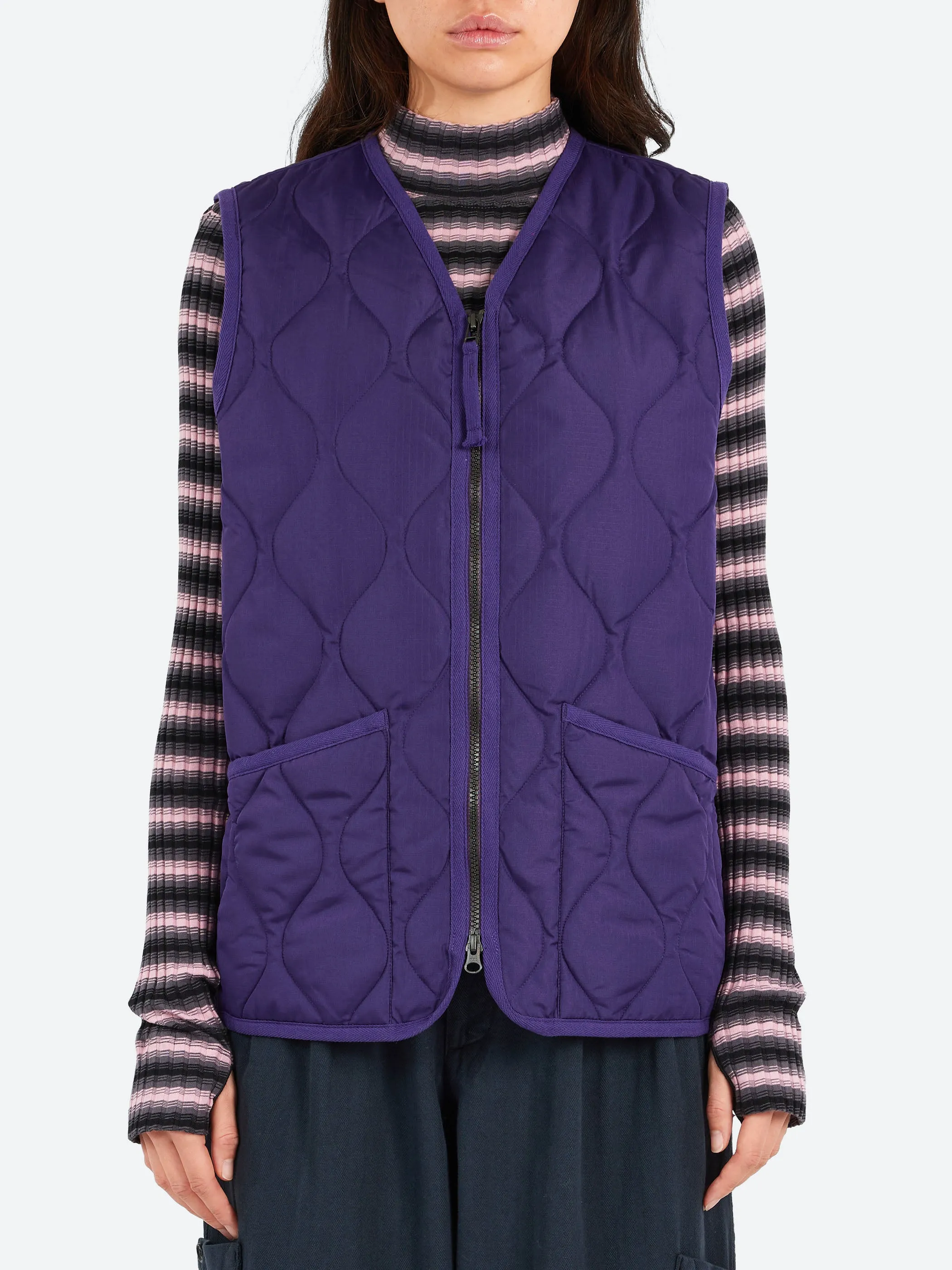 Military V-Neck Zip Down Vest sold by gravitypope