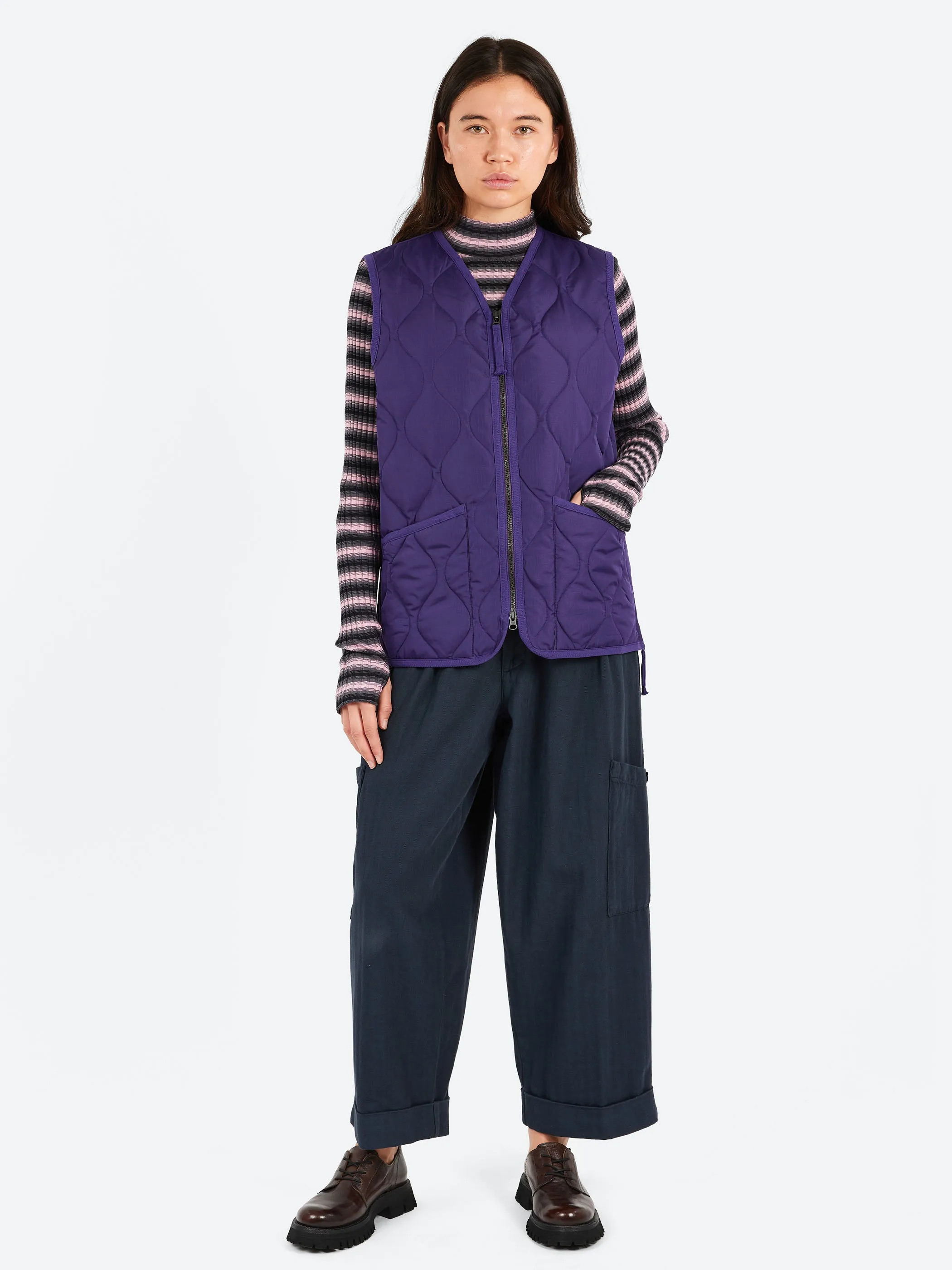 Military V-Neck Zip Down Vest sold by gravitypope product image thumbnail 3