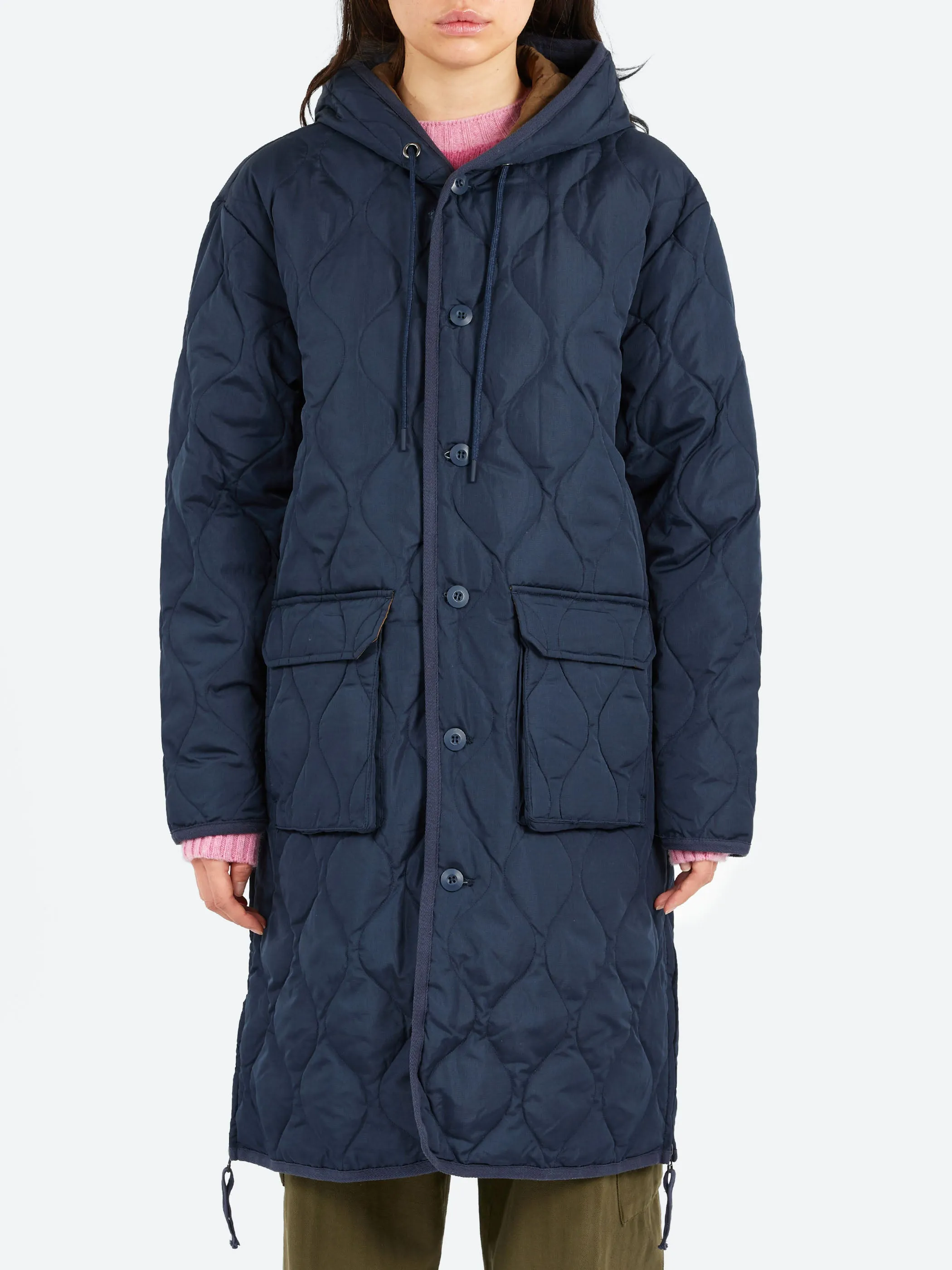 Military Hood Long Down Coat sold by gravitypope