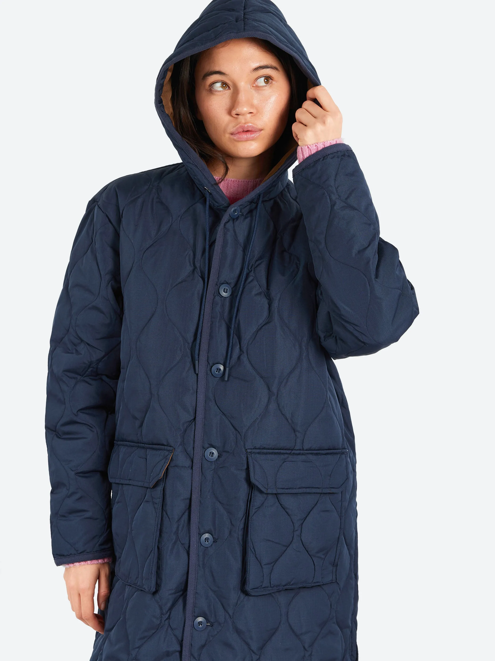 Military Hood Long Down Coat sold by gravitypope product image thumbnail 5