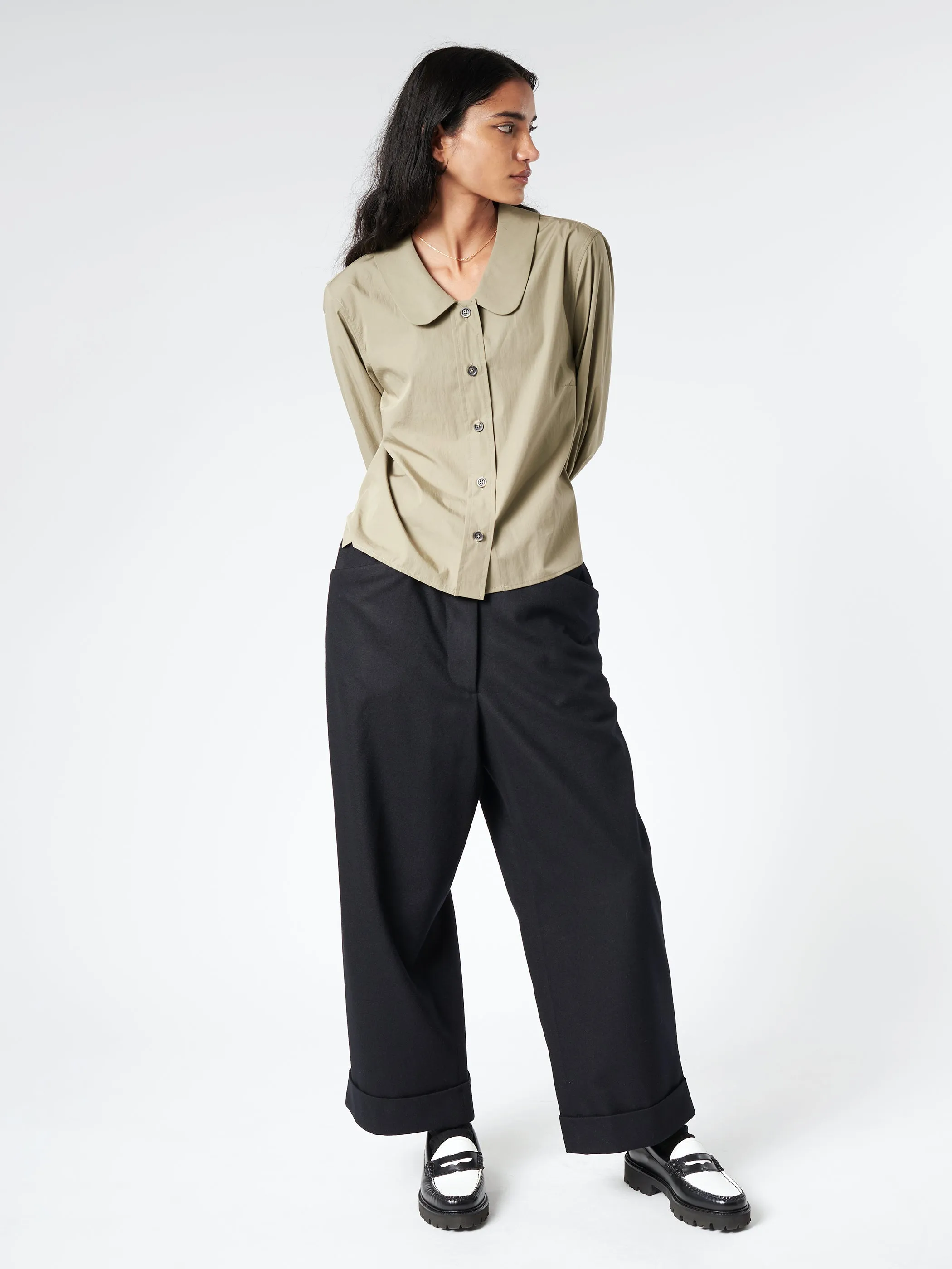 Round Collar Shirt sold by gravitypope product image thumbnail 2