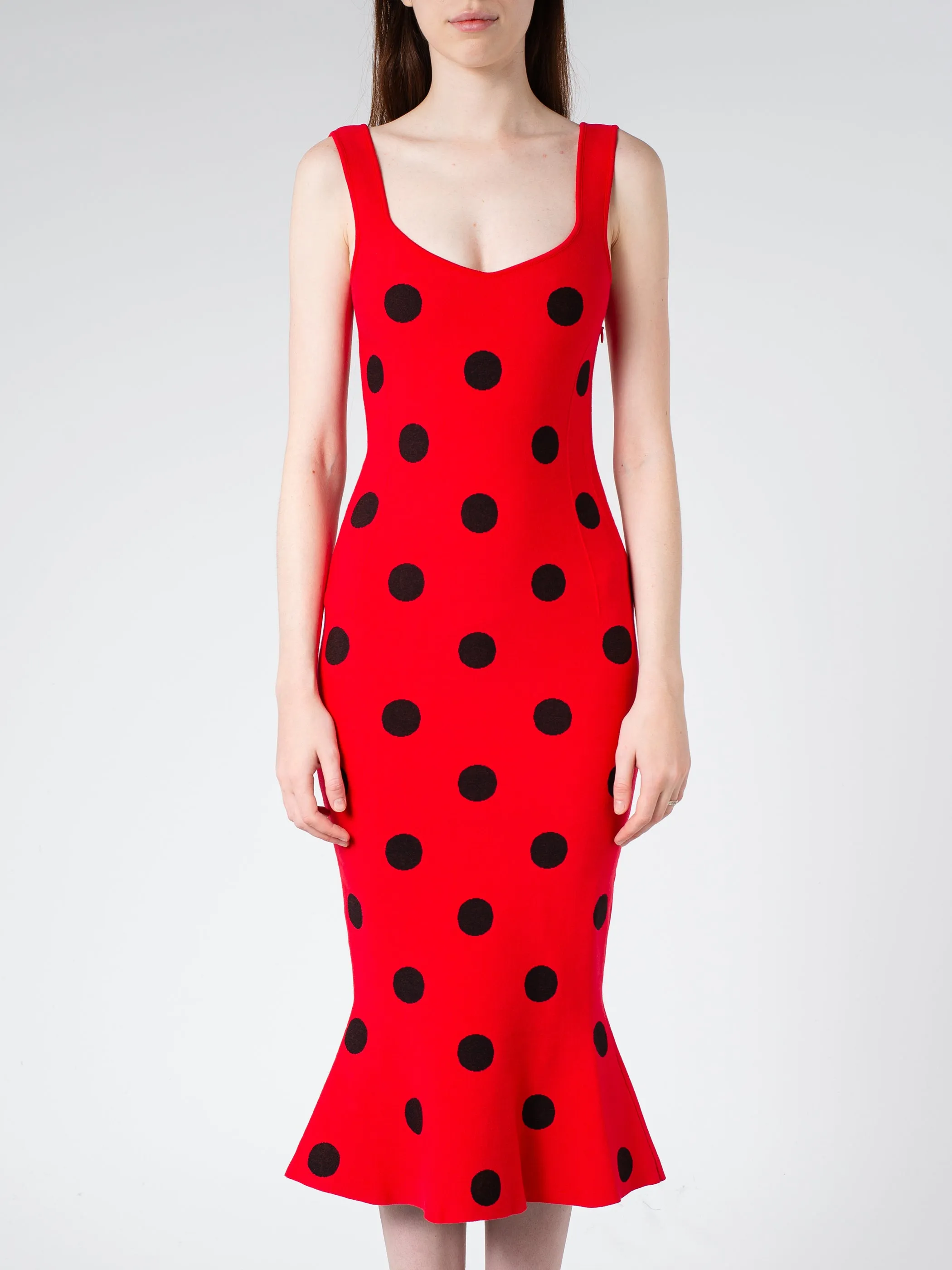 Viscose Sheath Dress with Polka Dots sold by gravitypope