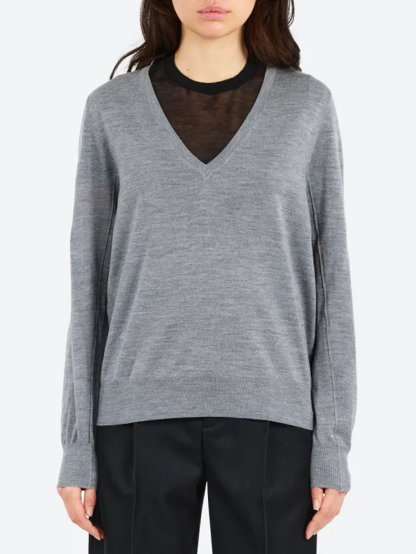 Derek V-Neck Sweater made by soeur