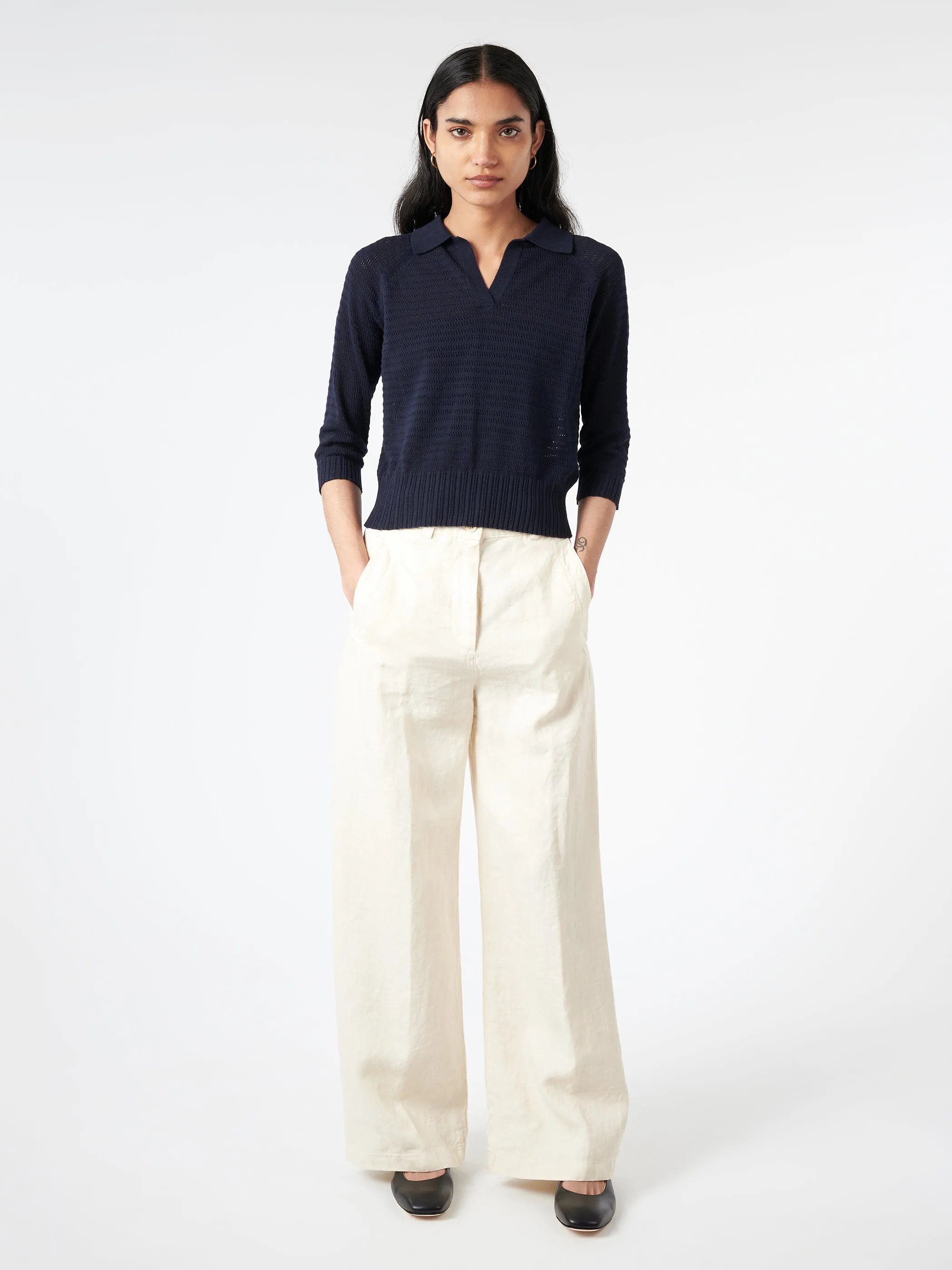 Slub Linen Trousers sold by gravitypope product image thumbnail 2