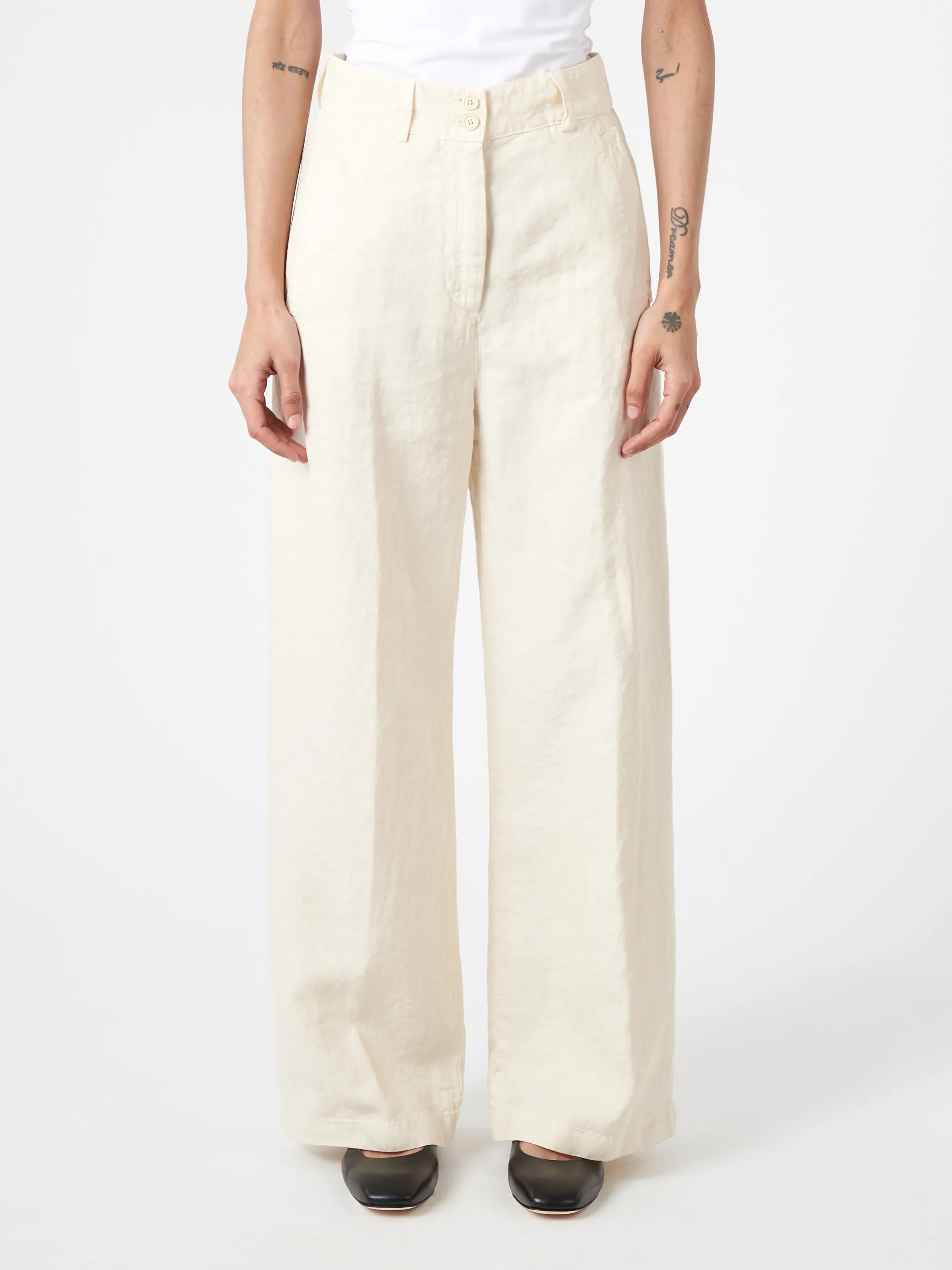 Slub Linen Trousers sold by gravitypope