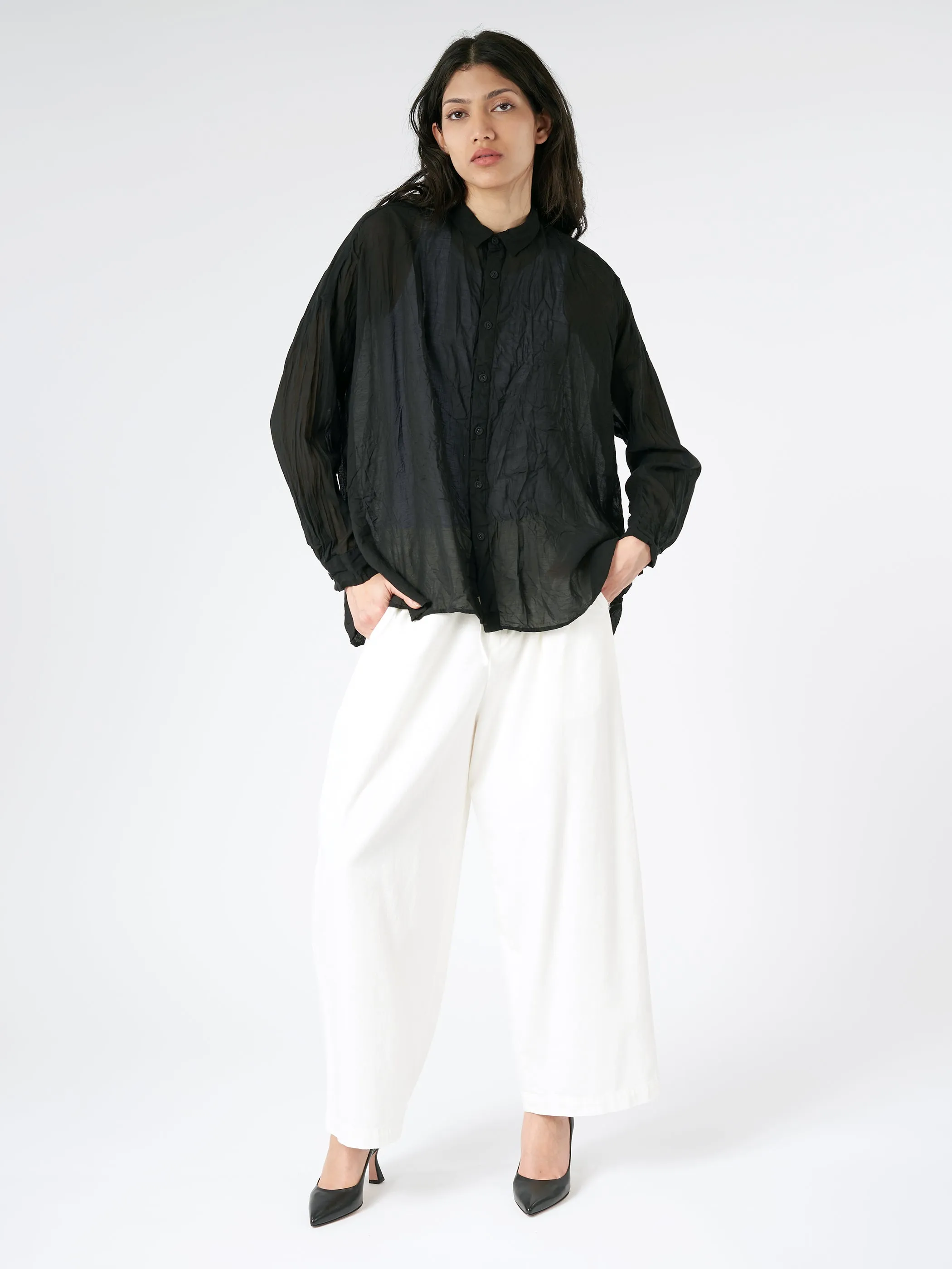 Crinkle Wine Dye Blouse sold by gravitypope product image thumbnail 2