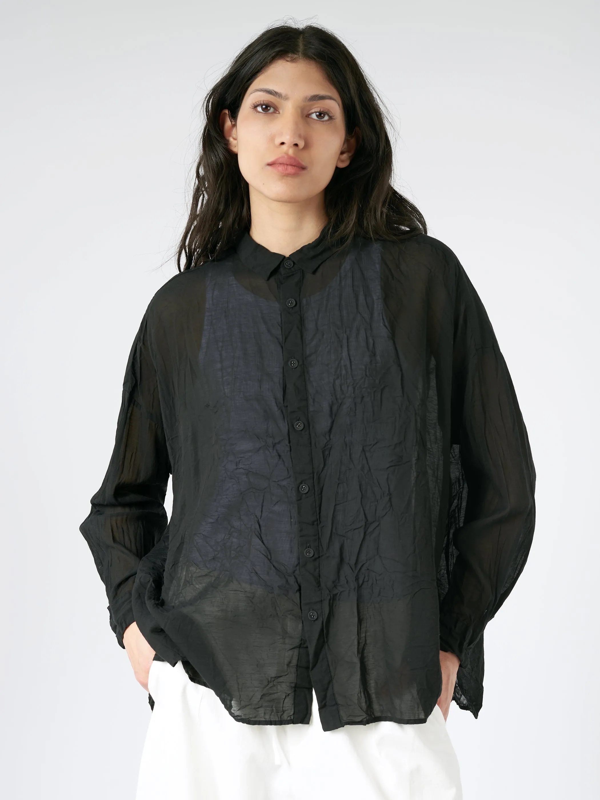 Crinkle Wine Dye Blouse sold by gravitypope product image thumbnail 4