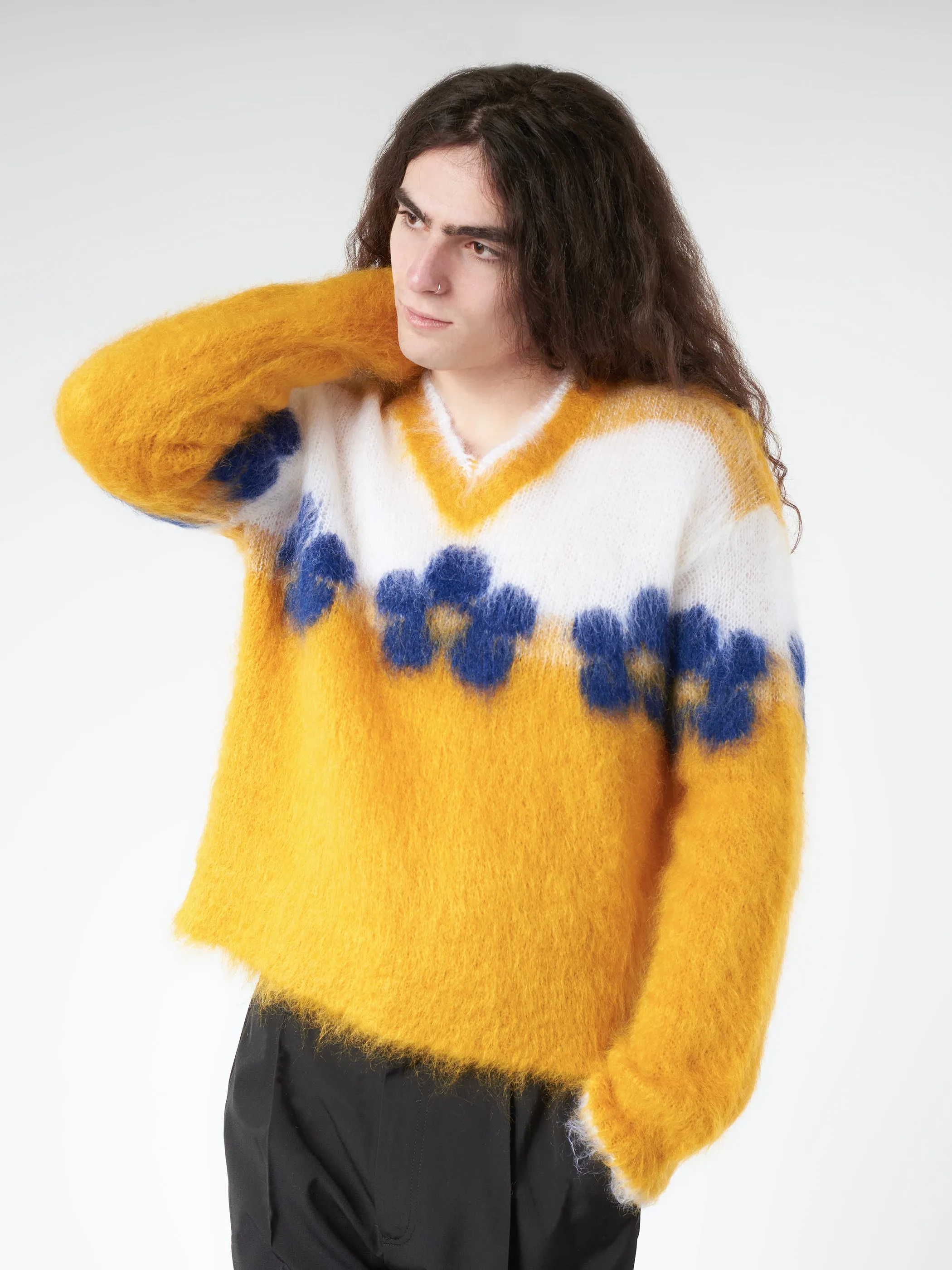 Mohair Jumper with Flowers sold by gravitypope product image thumbnail 2