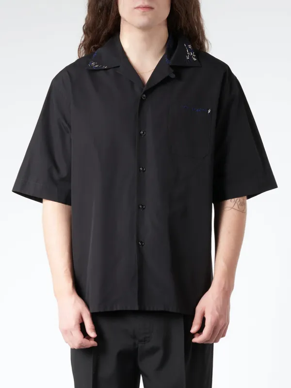 Organic Poplin Cotton Bowling Shirt sold by gravitypope