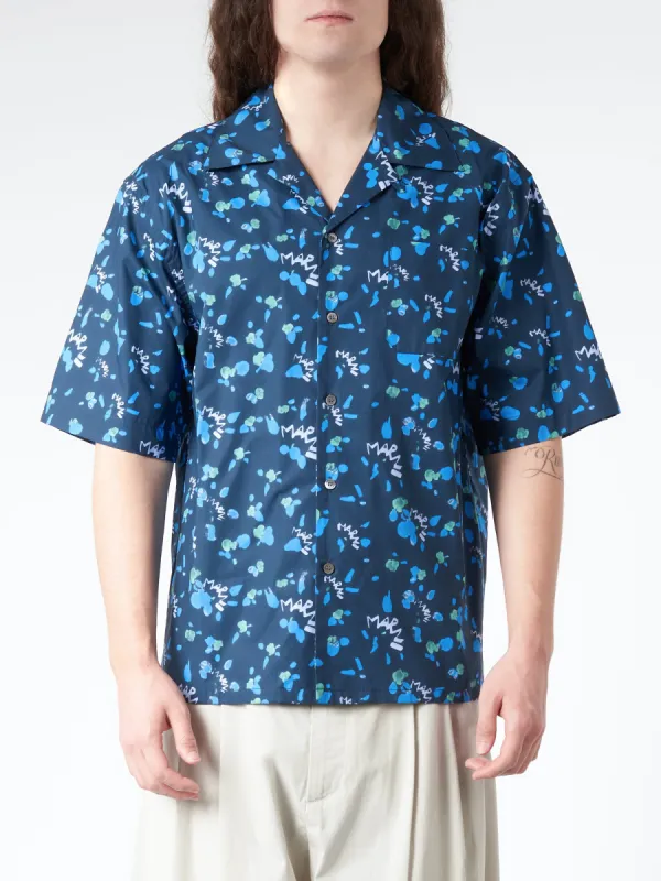 Bowling Shirt with Marni Dripping Print sold by gravitypope