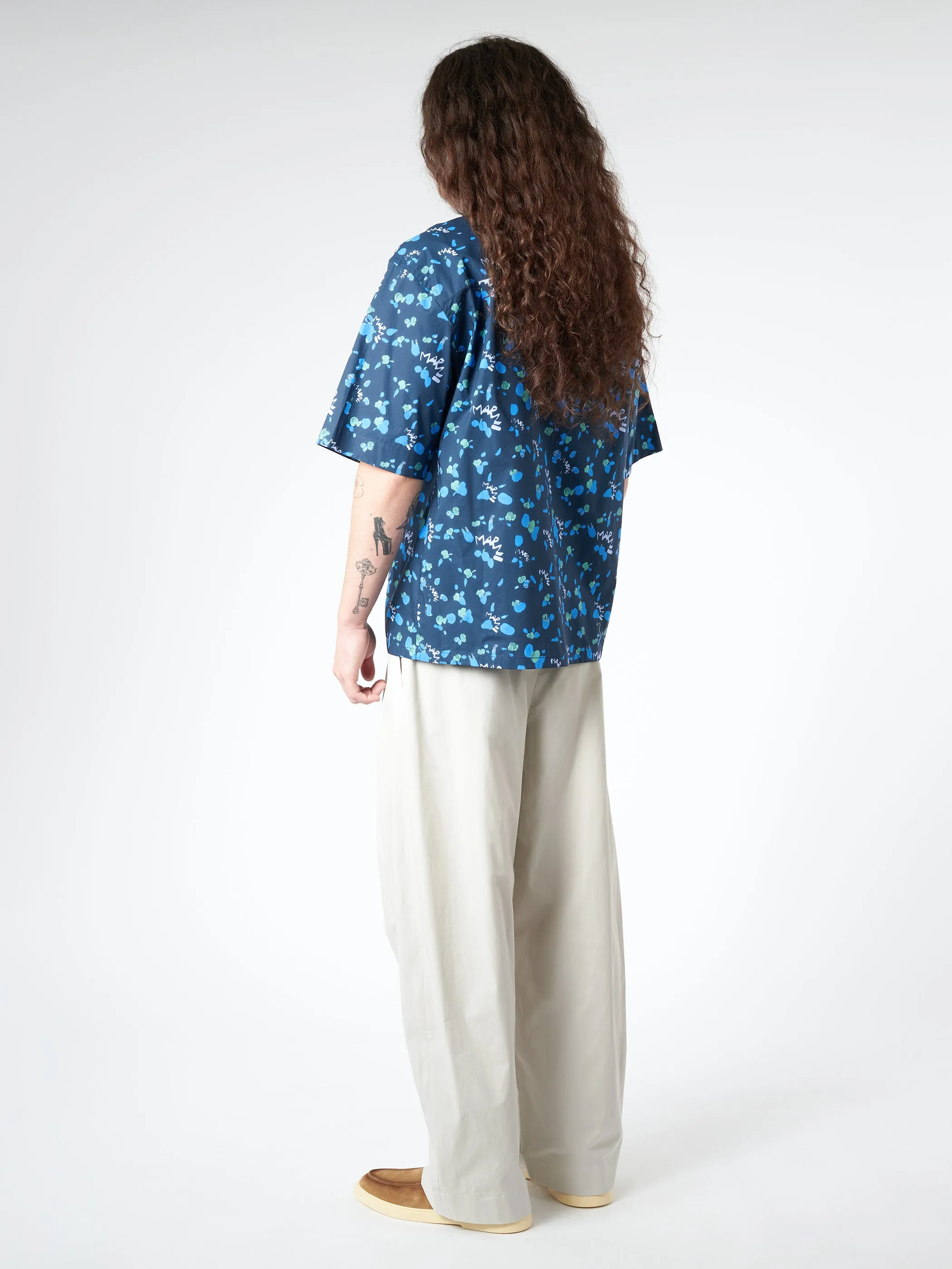 Bowling Shirt with Marni Dripping Print sold by gravitypope product image thumbnail 3