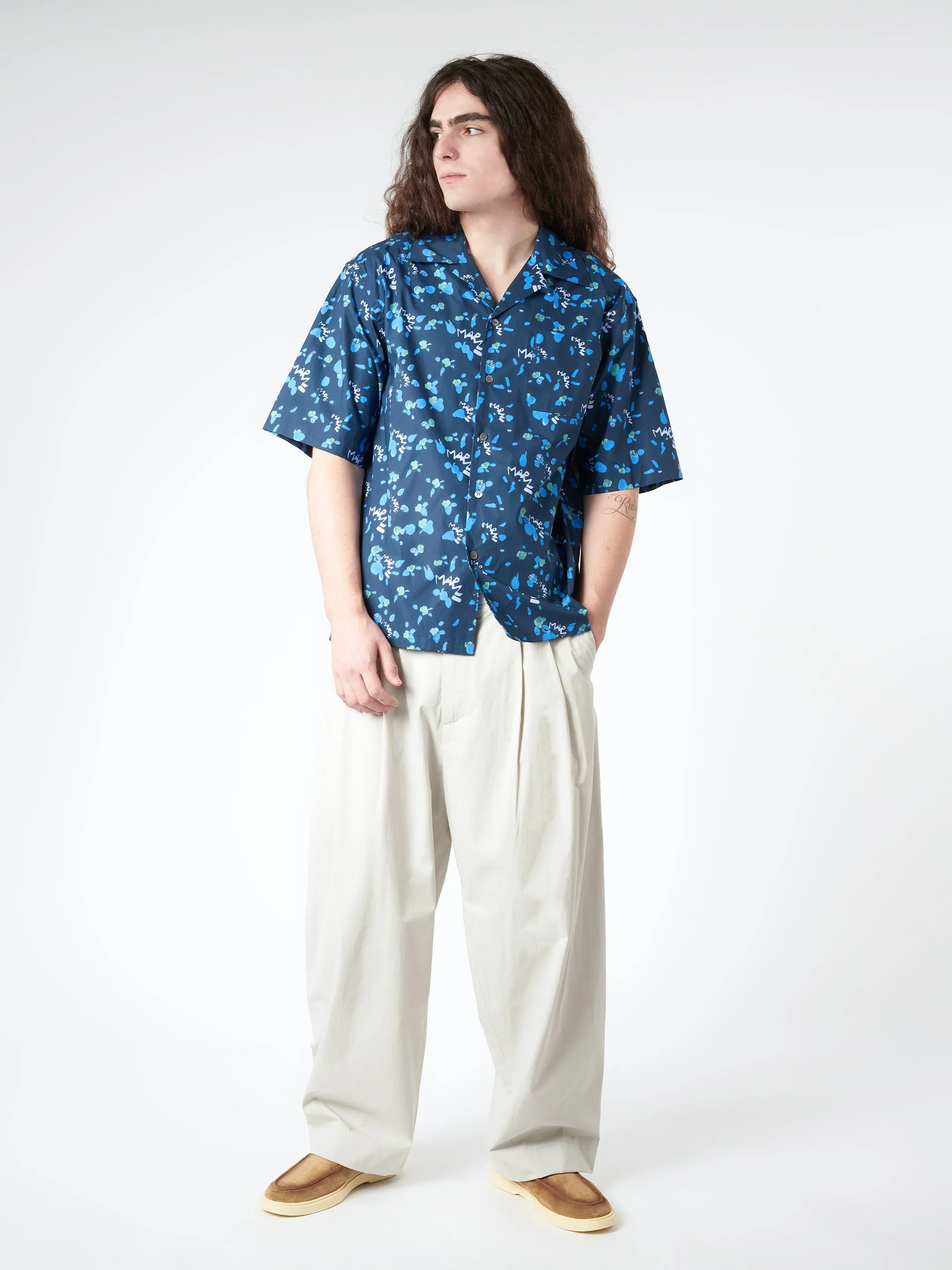 Bowling Shirt with Marni Dripping Print sold by gravitypope product image thumbnail 2