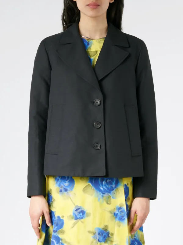 A-Line Cady Jacket with Back Pleat made by Marni