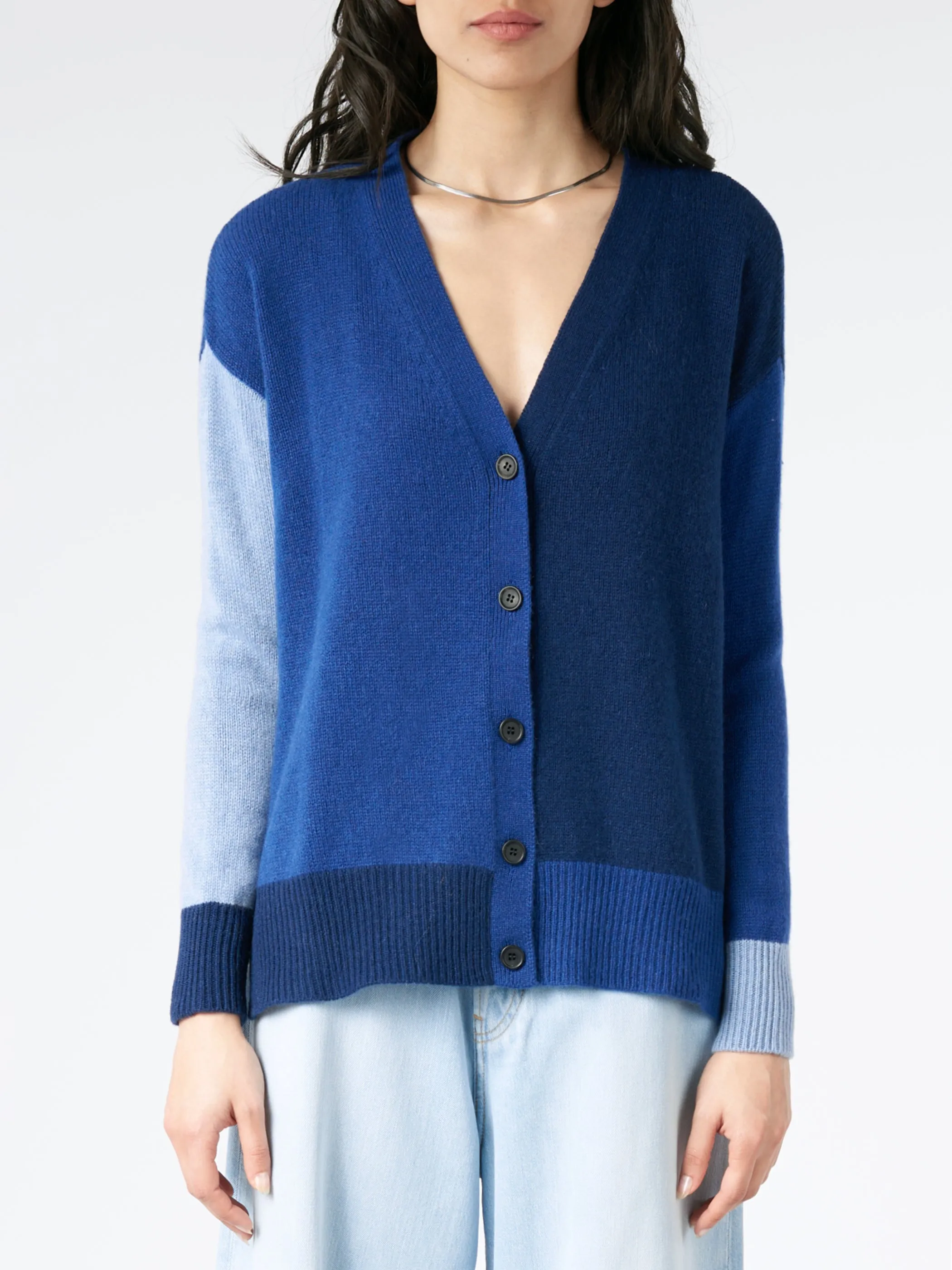 Colour-Block Cashmere Cardigan sold by gravitypope