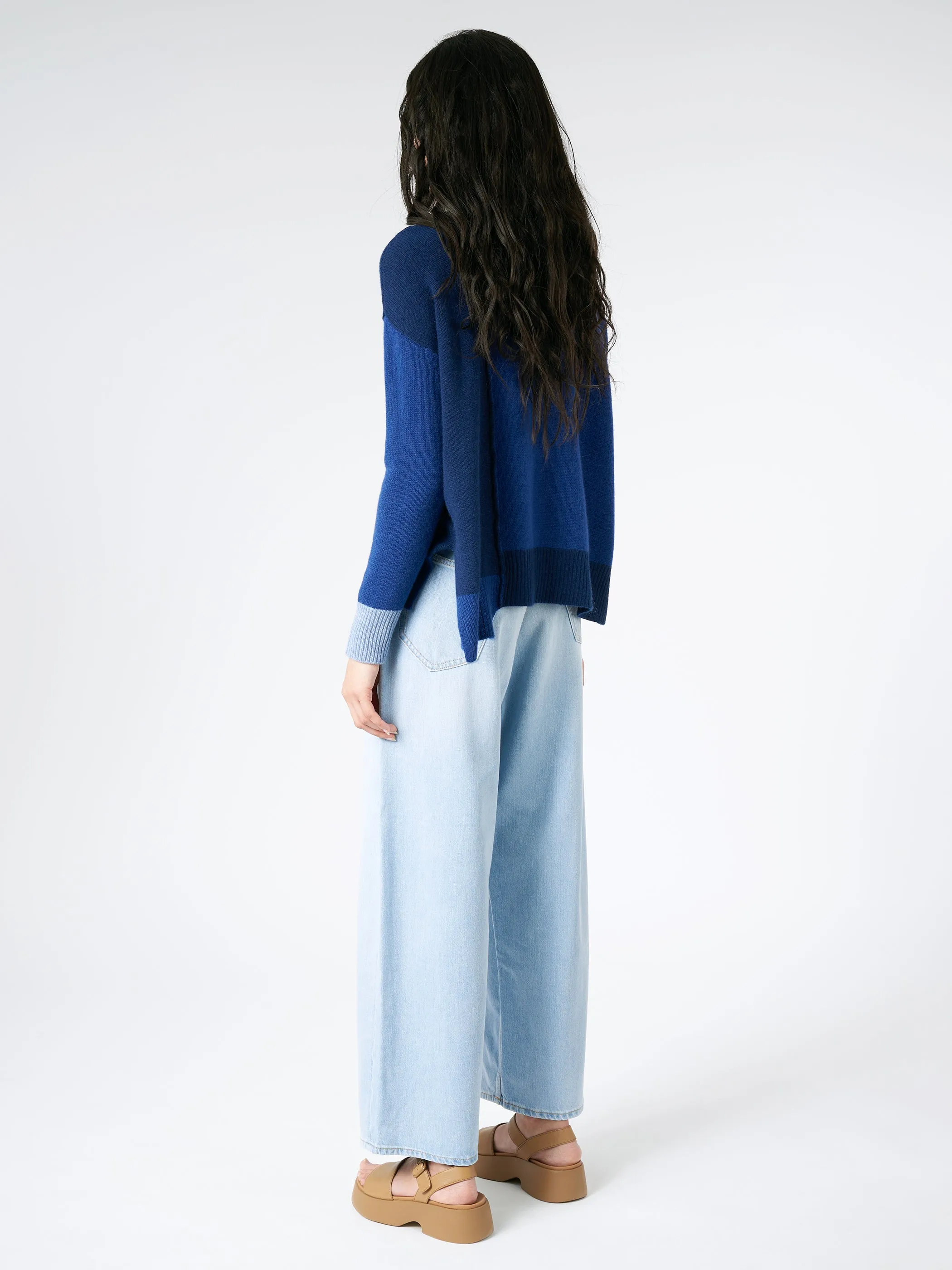 Colour-Block Cashmere Cardigan sold by gravitypope product image thumbnail 3