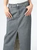 Long Slit Denim Skirt sold by gravitypope
