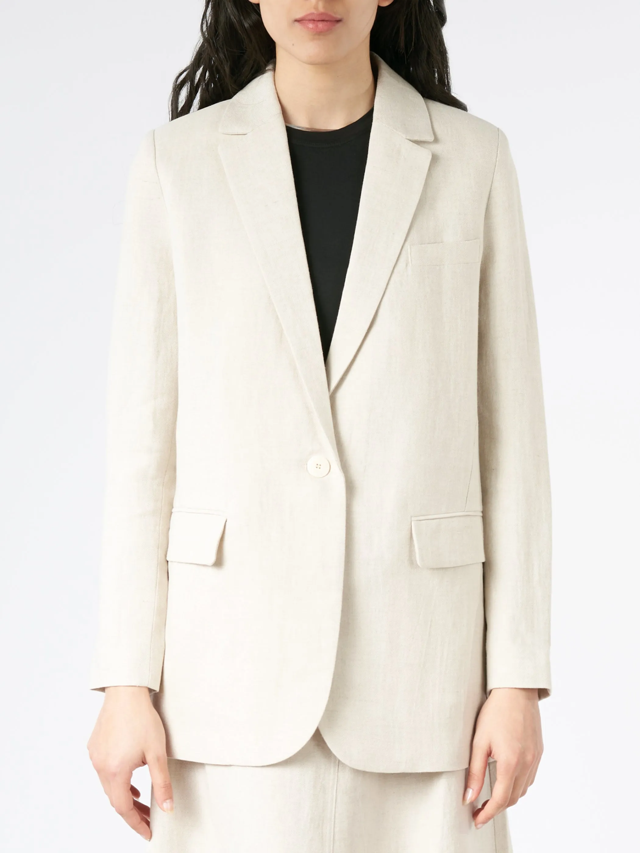 Linen Single-Breasted Jacket sold by gravitypope