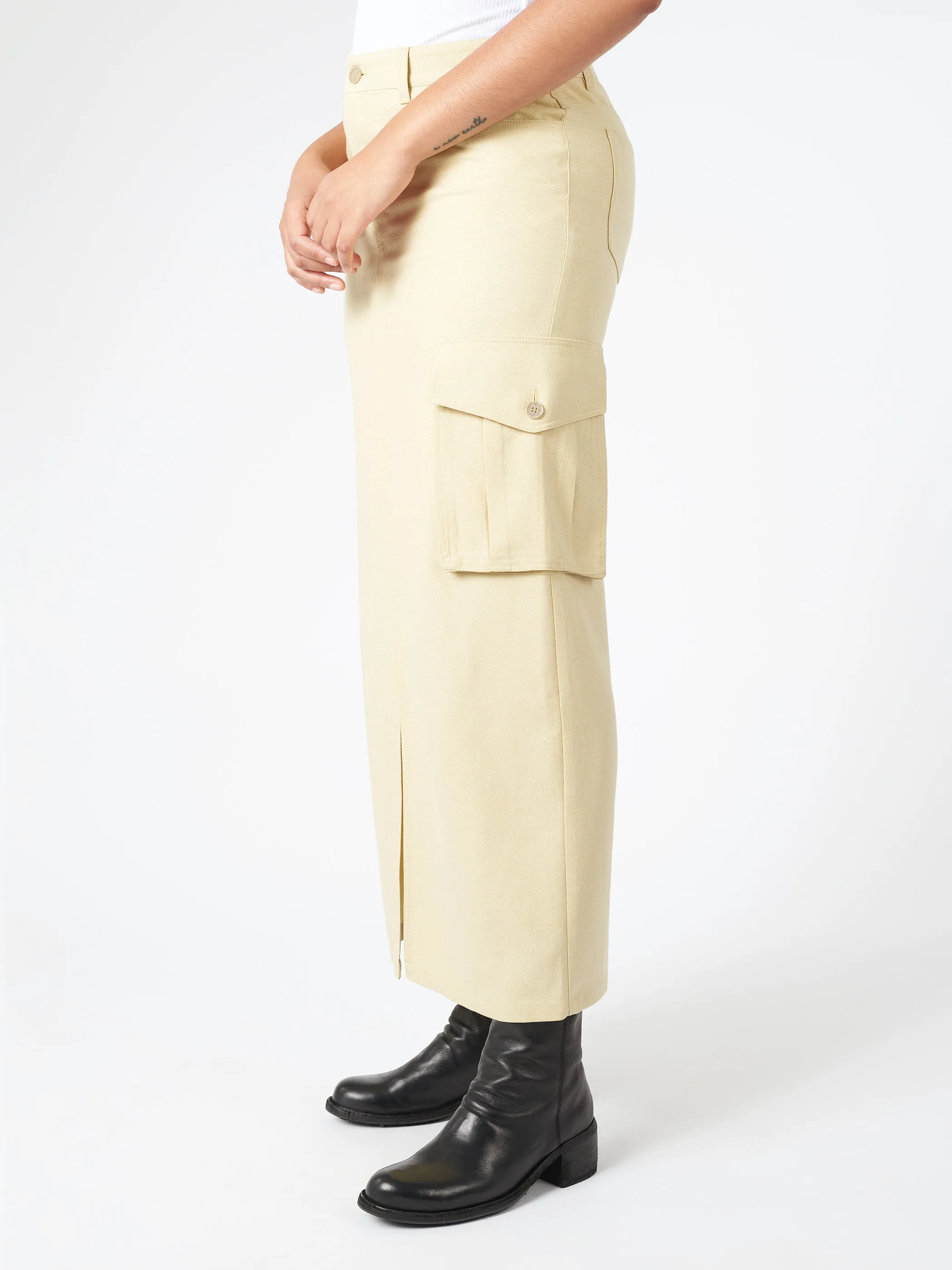 Crepe Cargo Skirt sold by gravitypope product image thumbnail 4