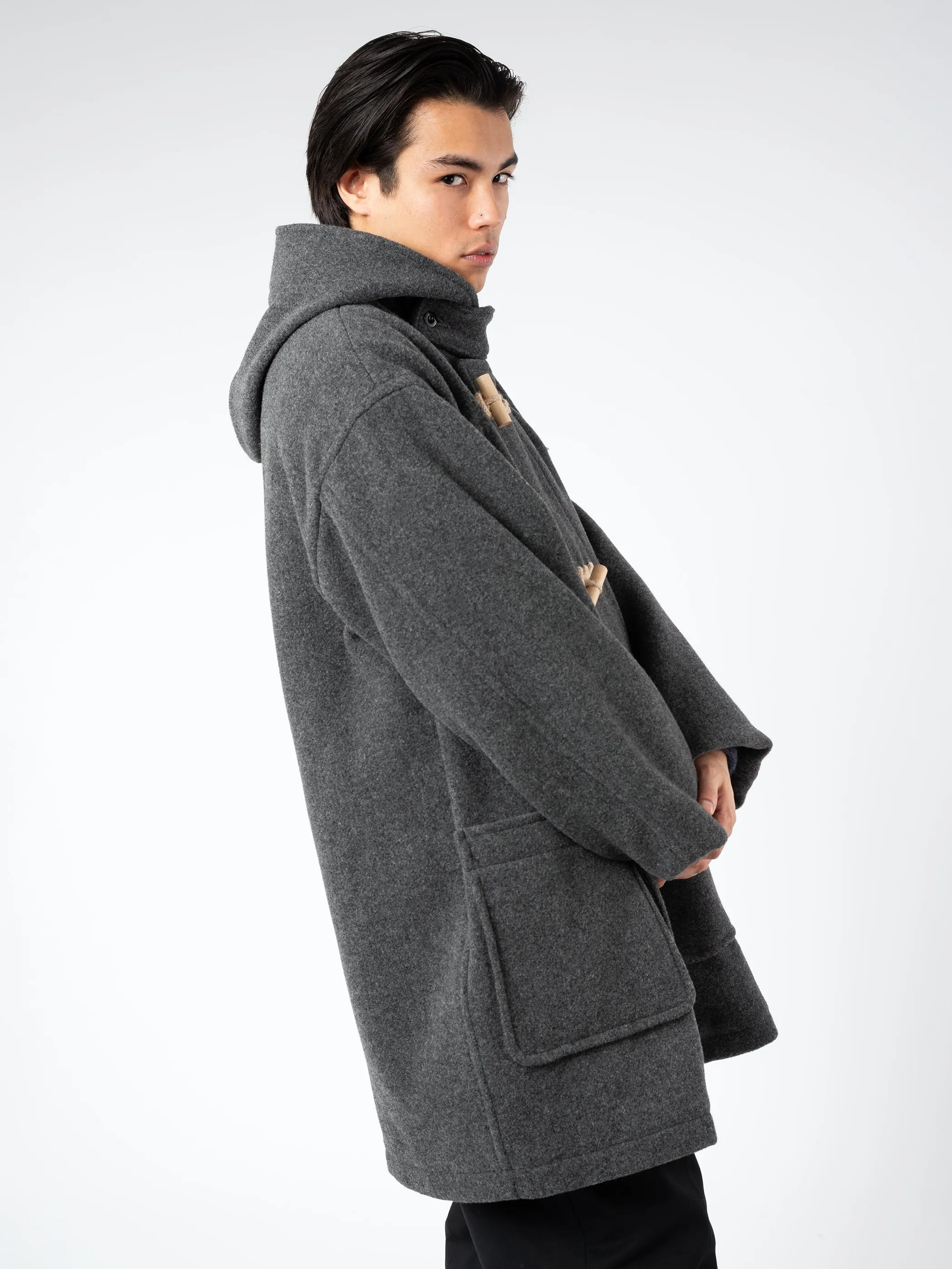 Wool Light Pile Duffle Coat sold by gravitypope product image thumbnail 2