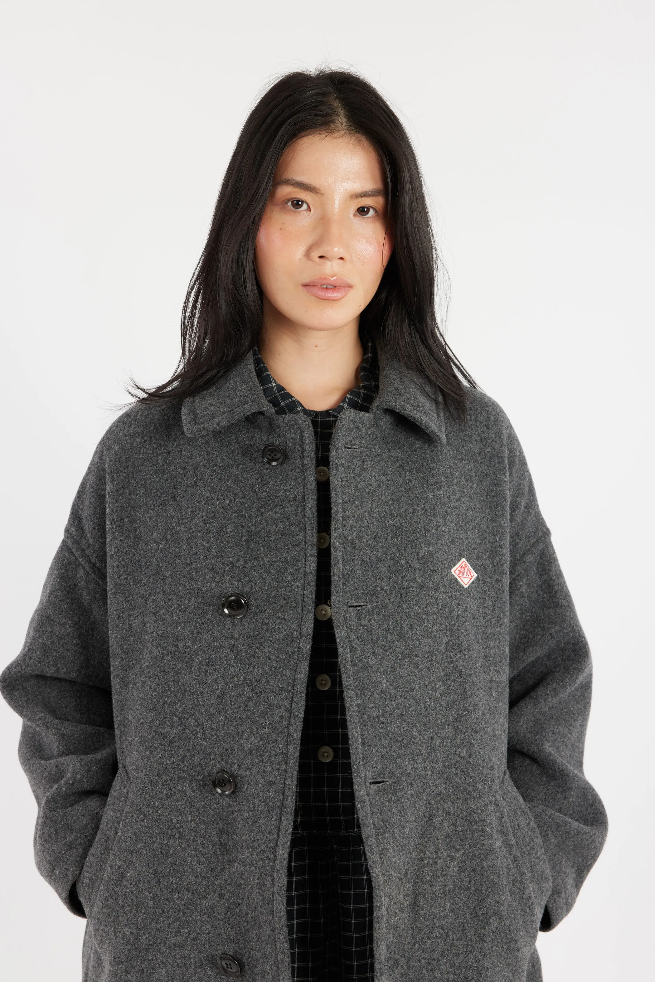 Women's Wool Light Pile Long Coat sold by gravitypope product image thumbnail 4