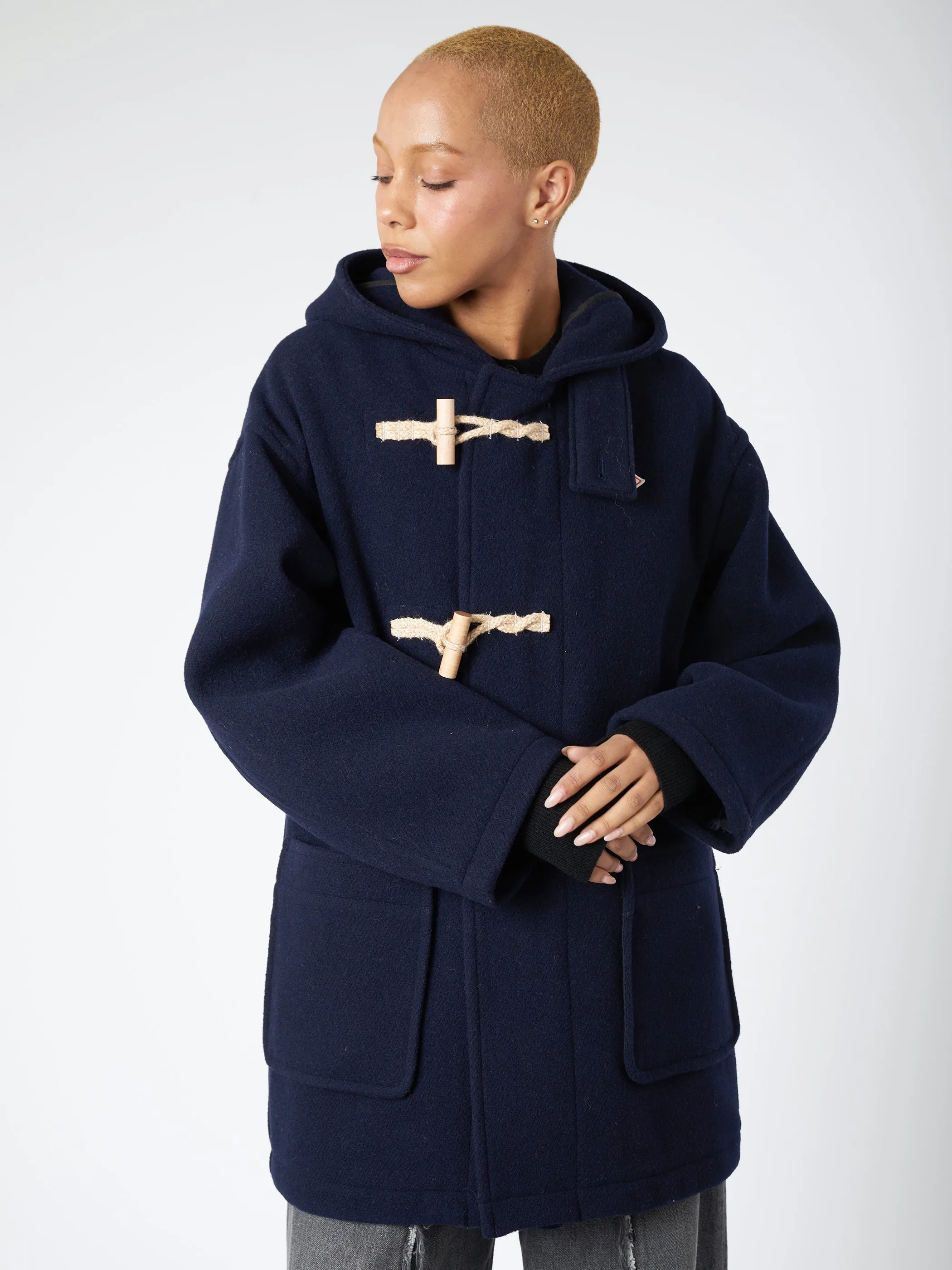 Women's Wool Light Pile Duffle Coat sold by gravitypope product image thumbnail 4