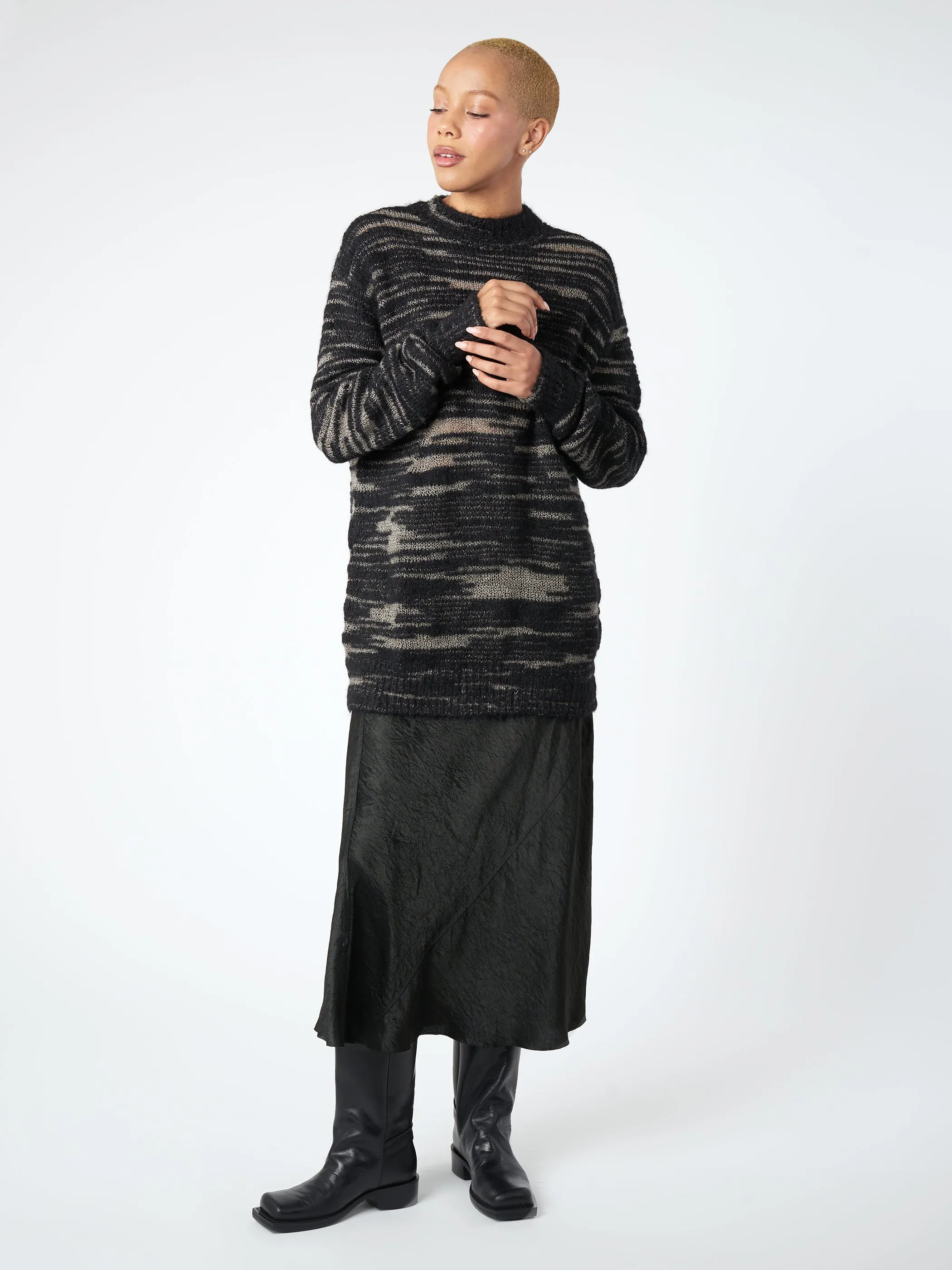 Handknit Threadbare Crewneck sold by gravitypope product image thumbnail 2