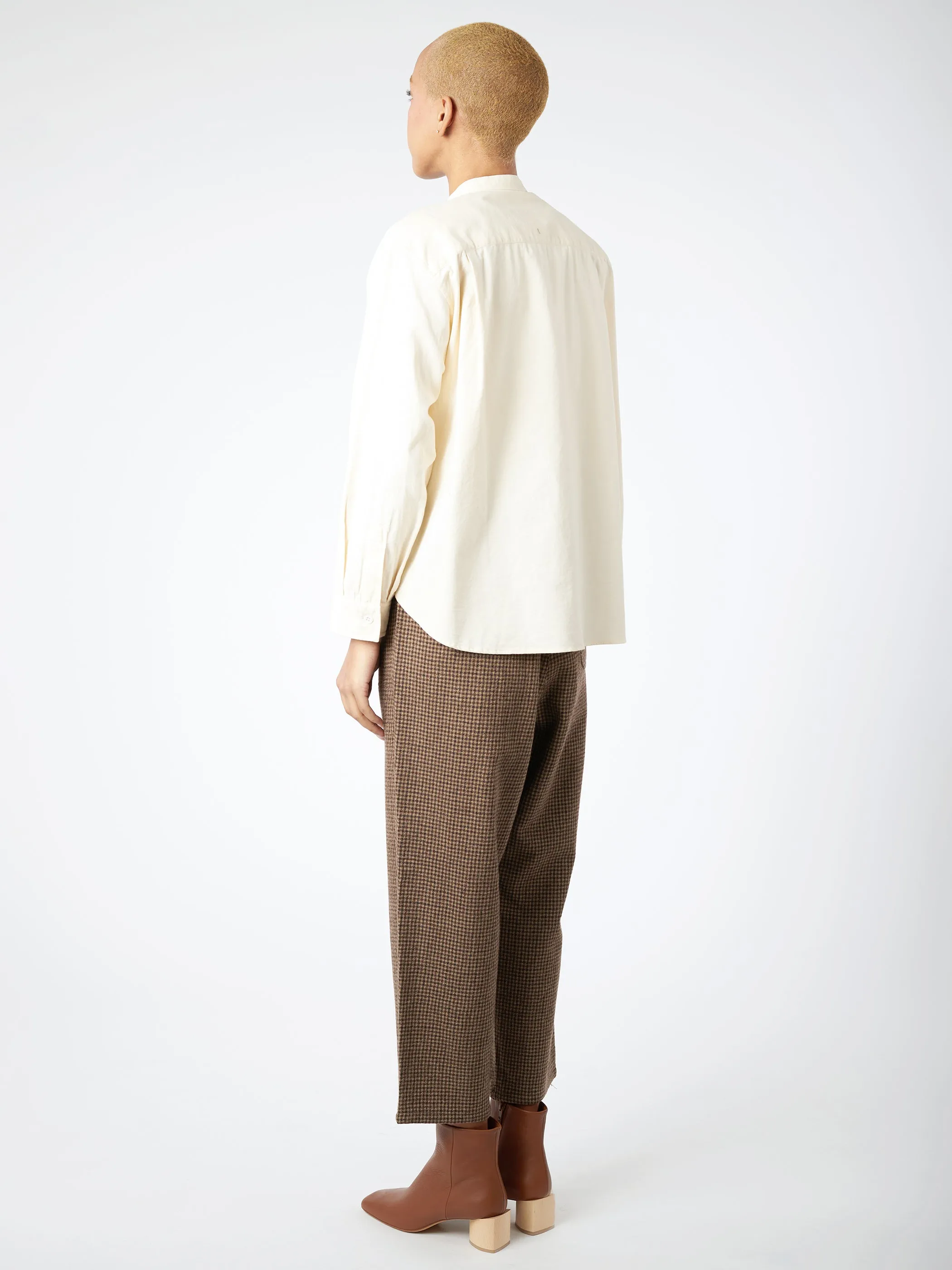 Women's Corduroy Band Collar Shirt sold by gravitypope product image thumbnail 3