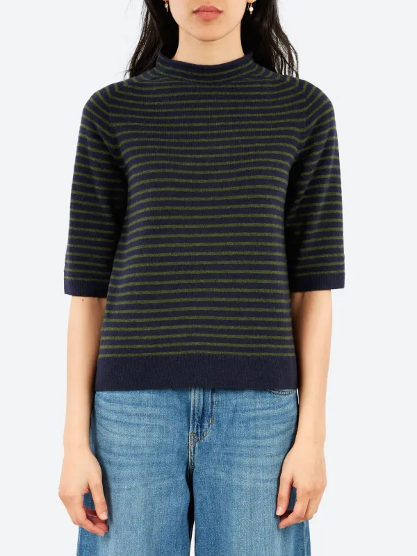 Stripe Half Sleeve Sweater sold by gravitypope