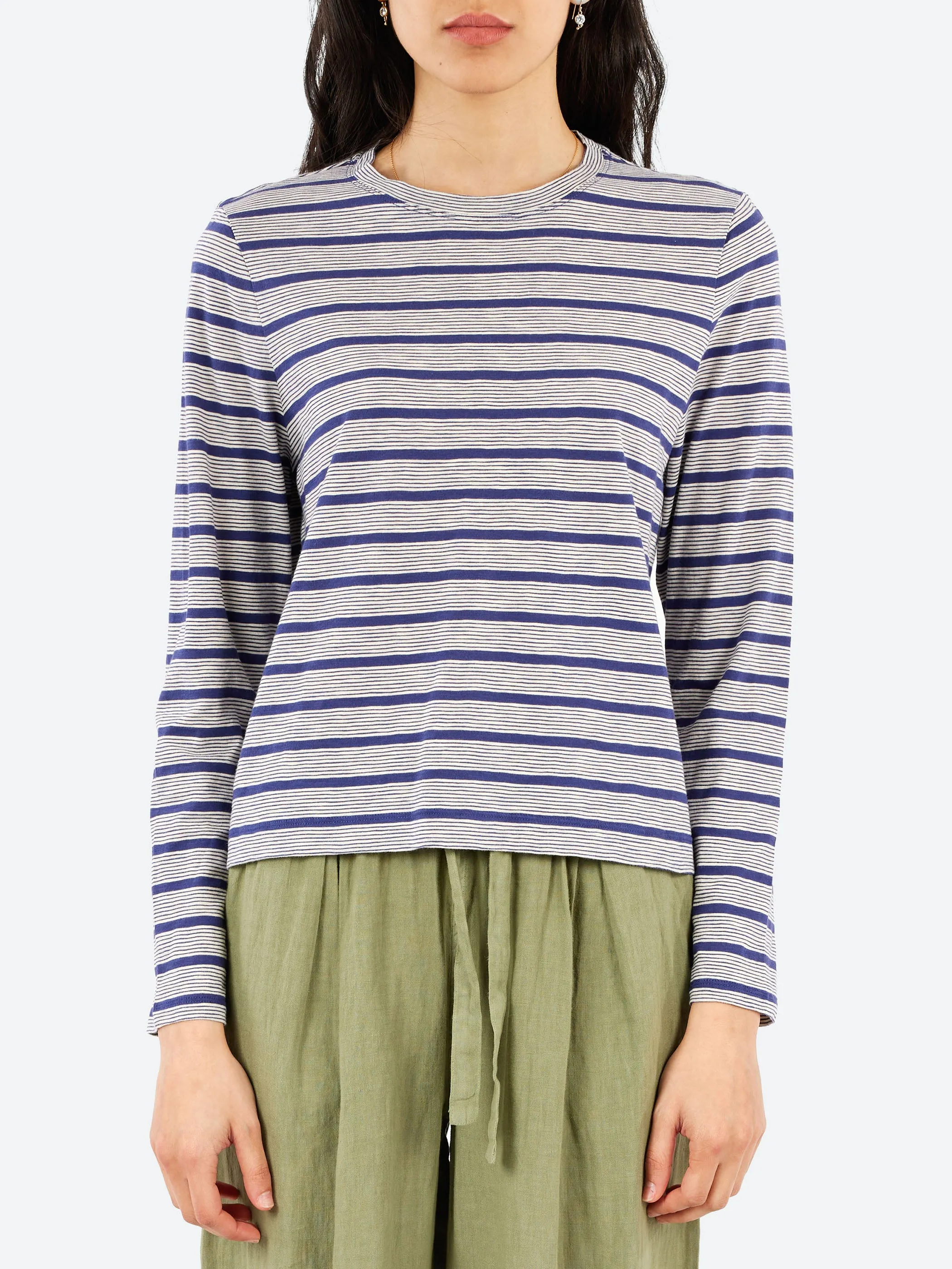 Stripe Crew Neck Tee sold by gravitypope