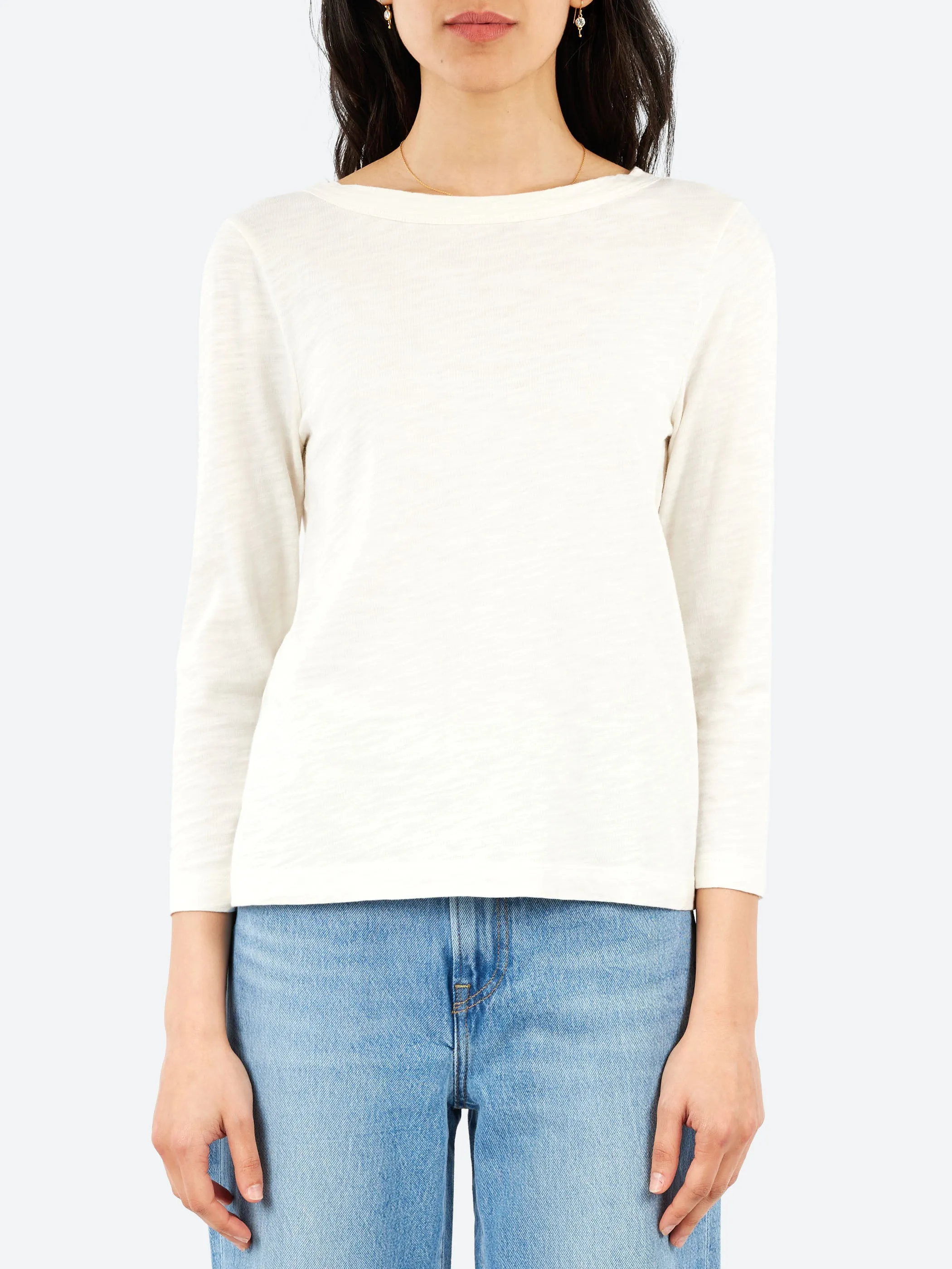 Lia Garment Dyed Boat Neck Tee sold by gravitypope