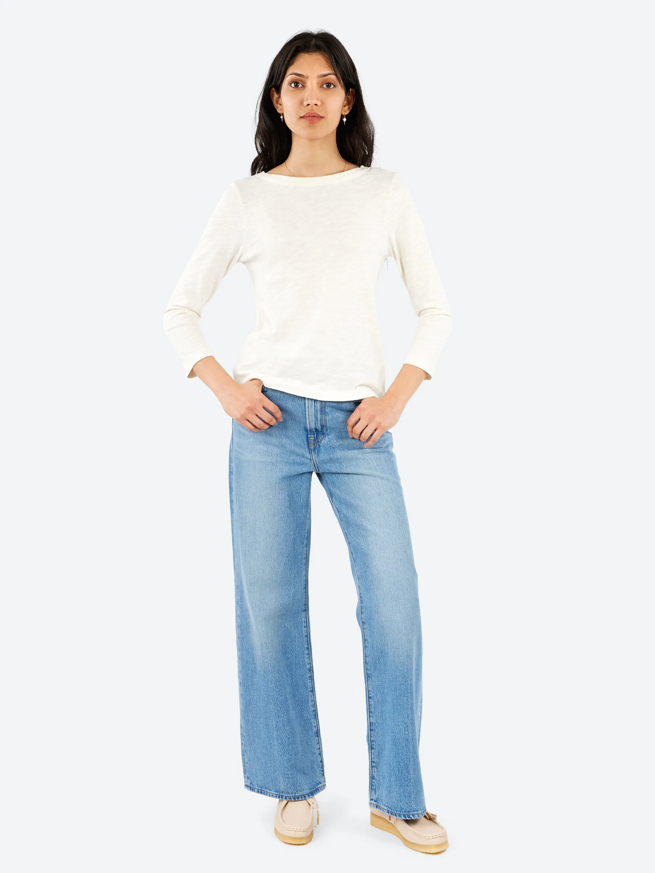 Lia Garment Dyed Boat Neck Tee sold by gravitypope product image thumbnail 2