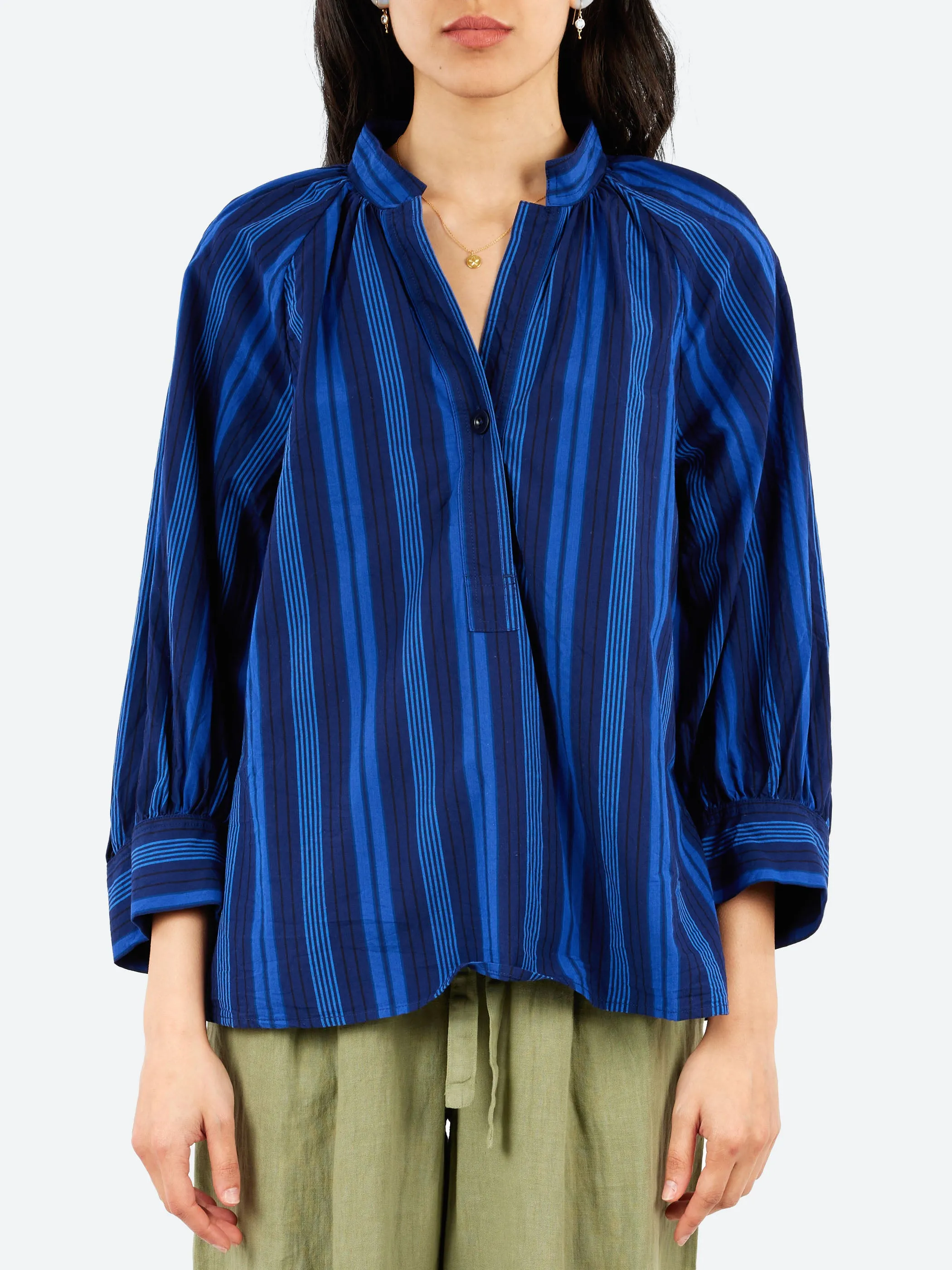 Catrin Stripe Raglan Shirt sold by gravitypope