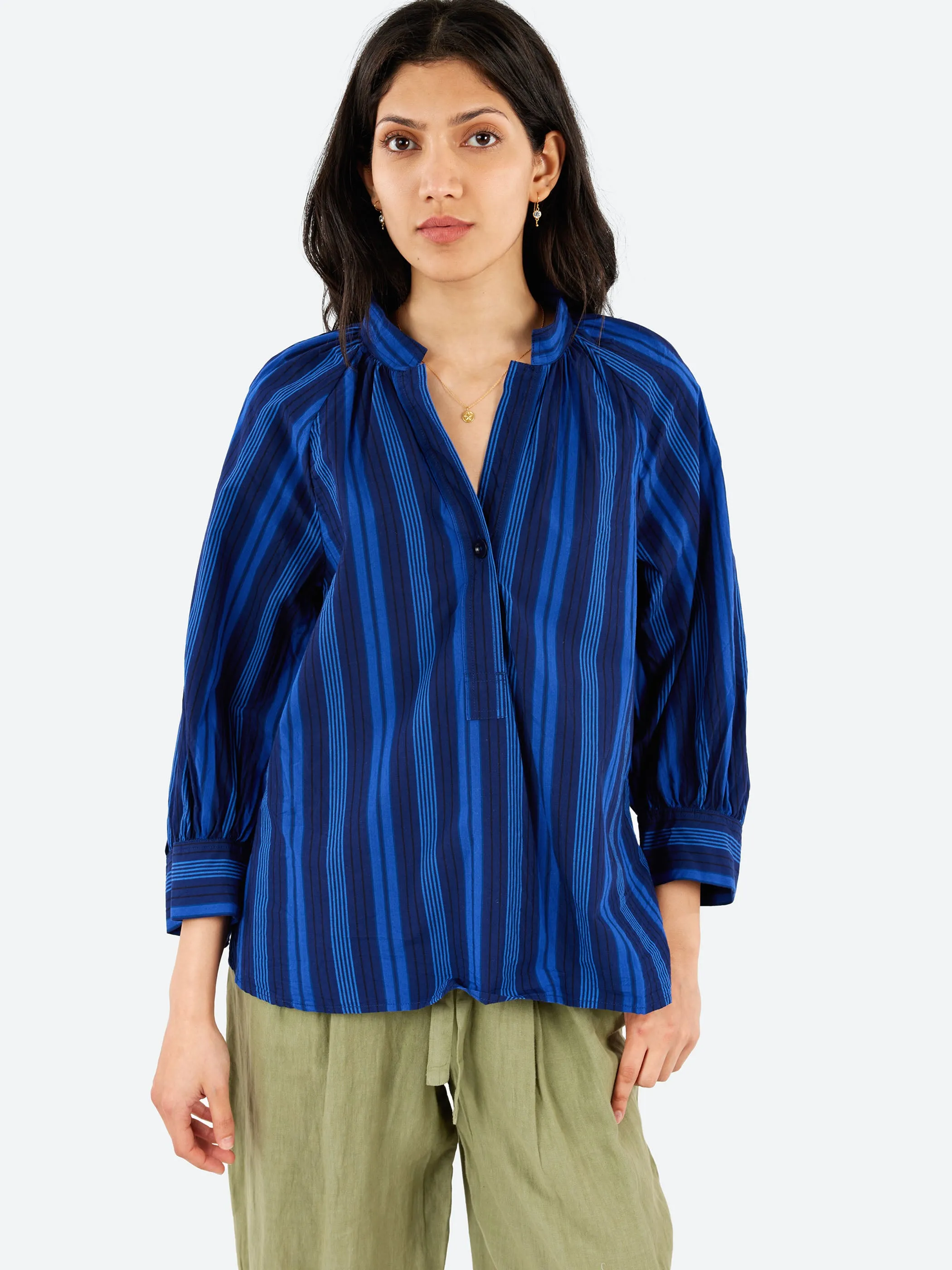 Catrin Stripe Raglan Shirt sold by gravitypope product image thumbnail 4