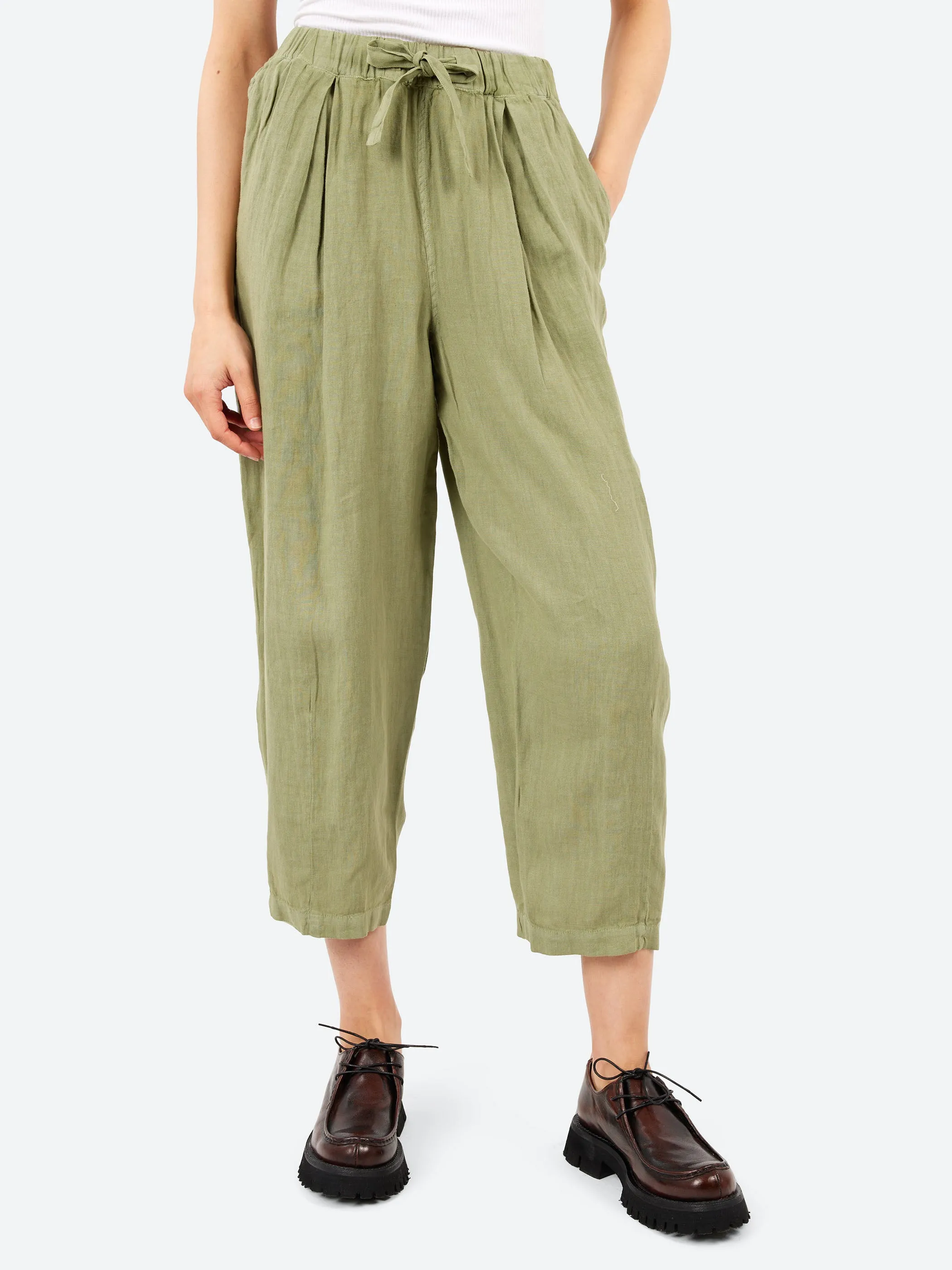 Minako Garment Dyed Linen Trousers sold by gravitypope product image thumbnail 4