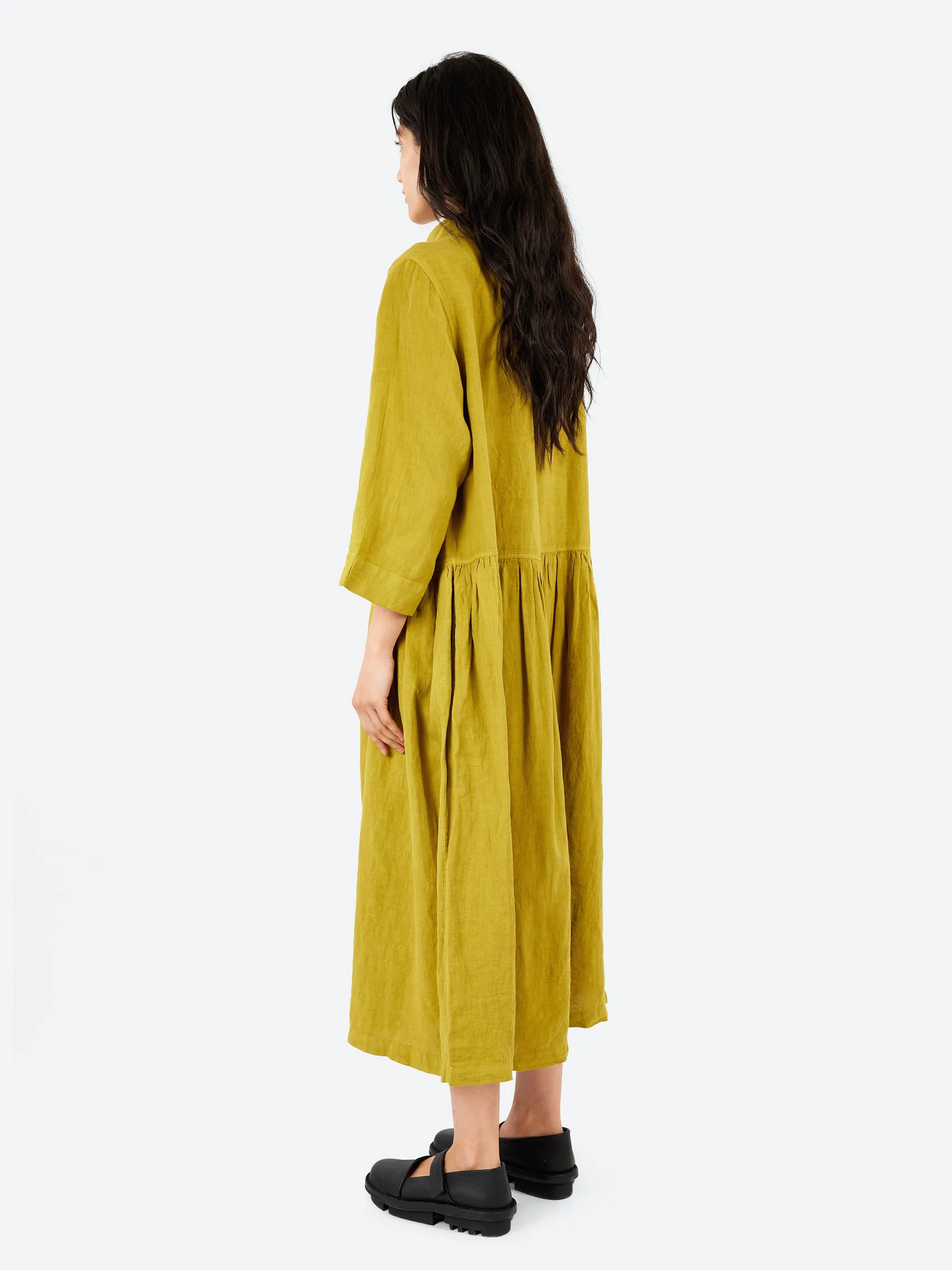 Garment Dyed Linen Shirt Dress sold by gravitypope product image thumbnail 3